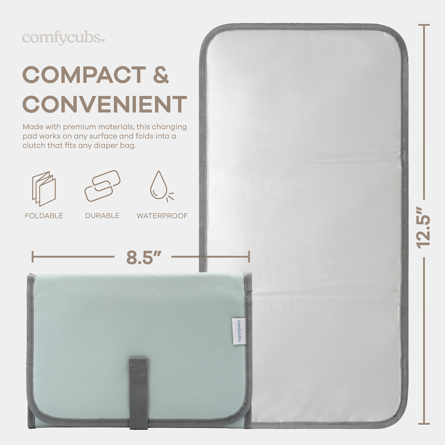 Compact Changing Pad - Earth Green