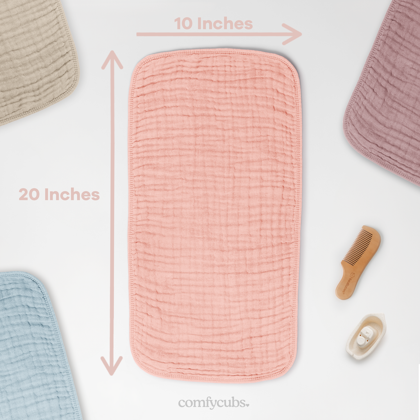 Muslin Burp Cloths - Lace