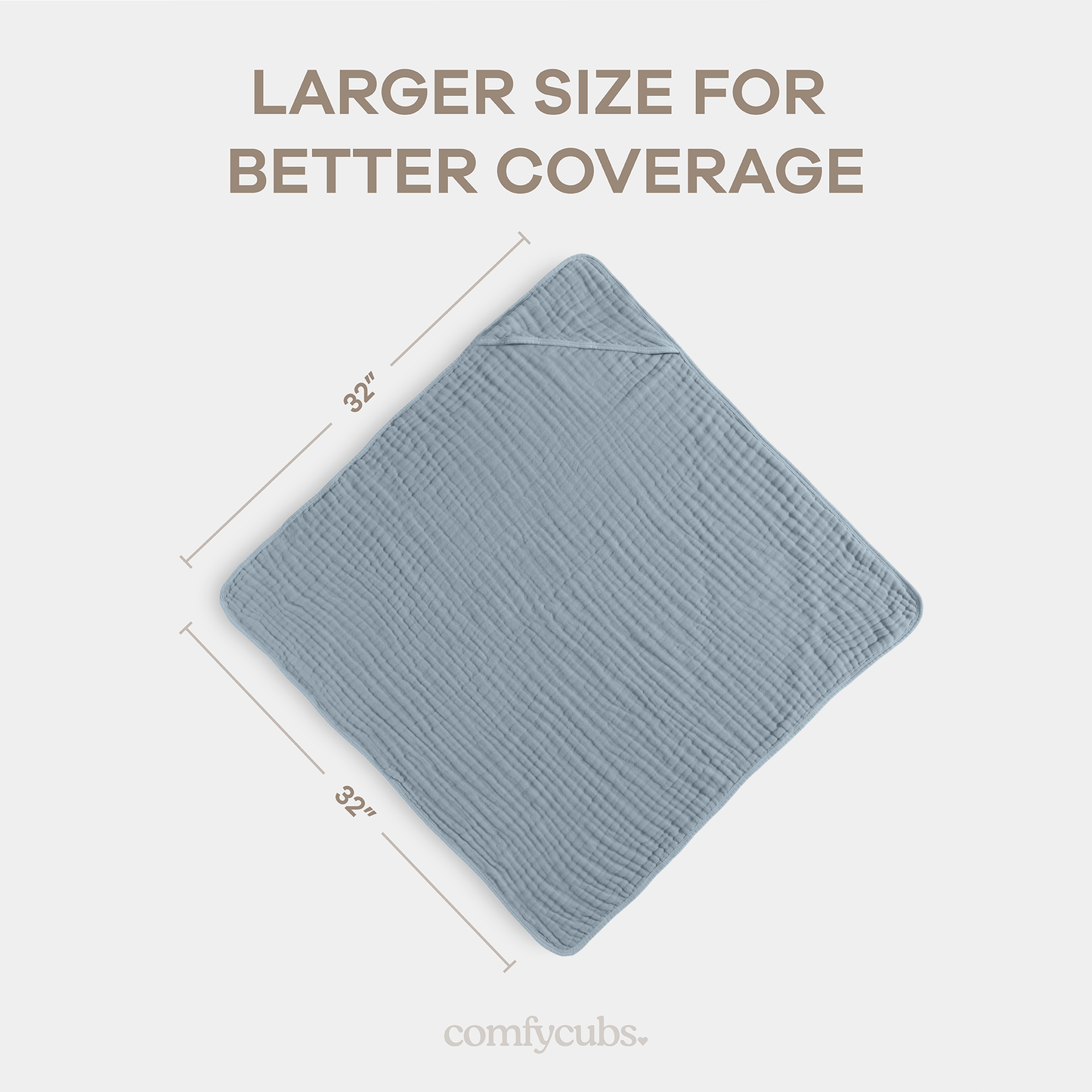 Baby Hooded Towels - Pacific Blue & Fern