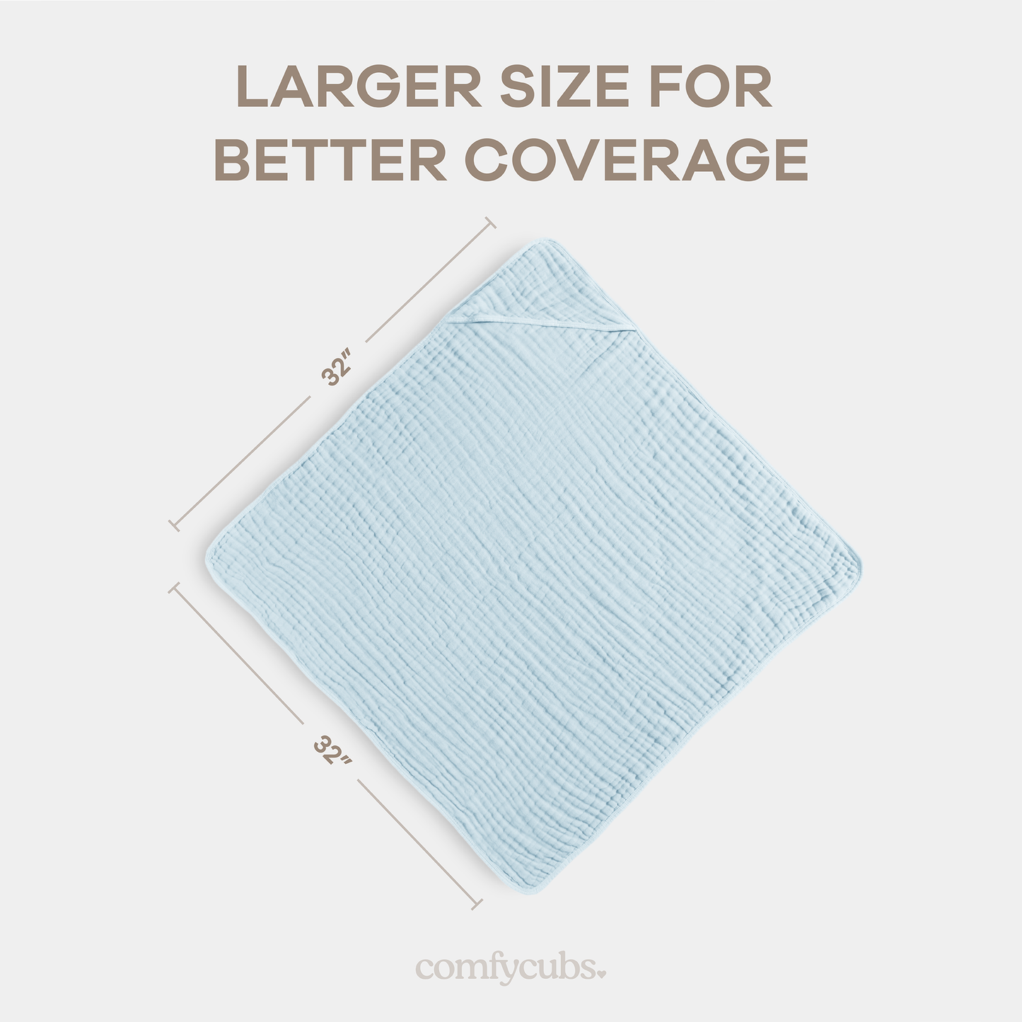 Baby Hooded Towels - Sky Blue