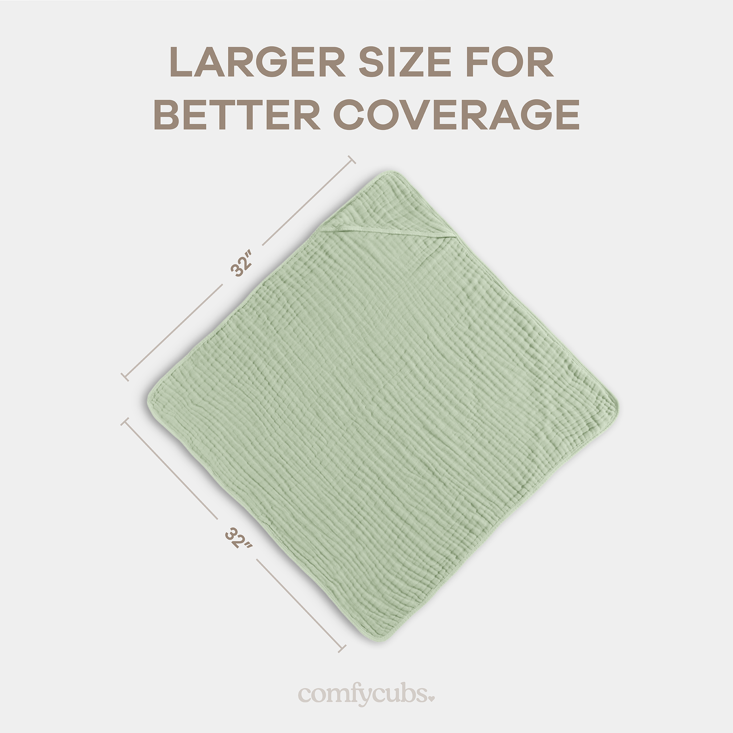 Baby Hooded Towels - Sage