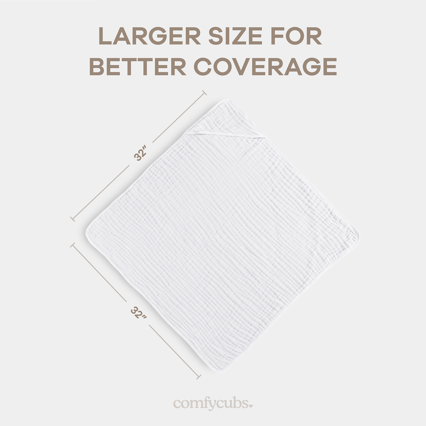 Baby Hooded Towels - White