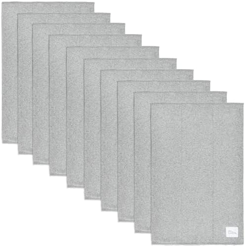 Cotton Burp Cloths - Grey