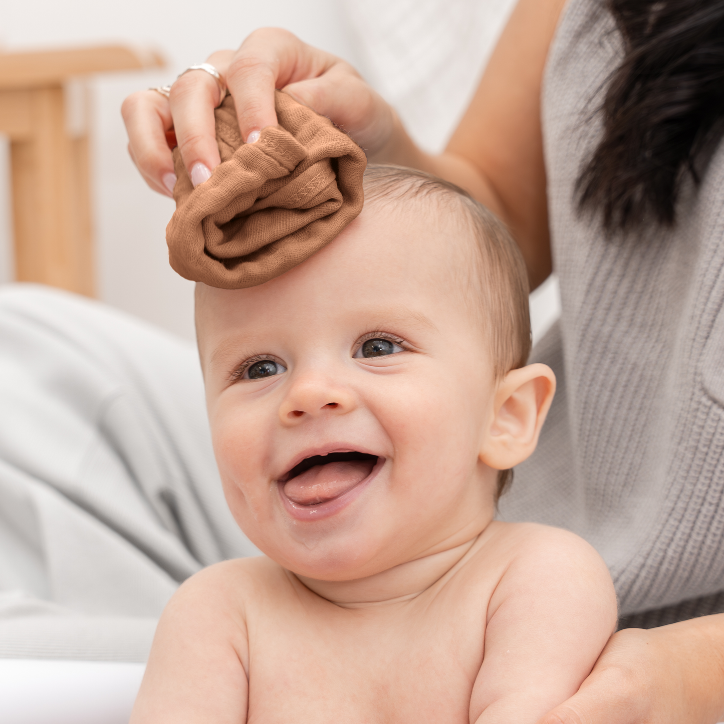 Muslin Washcloths - Caramel