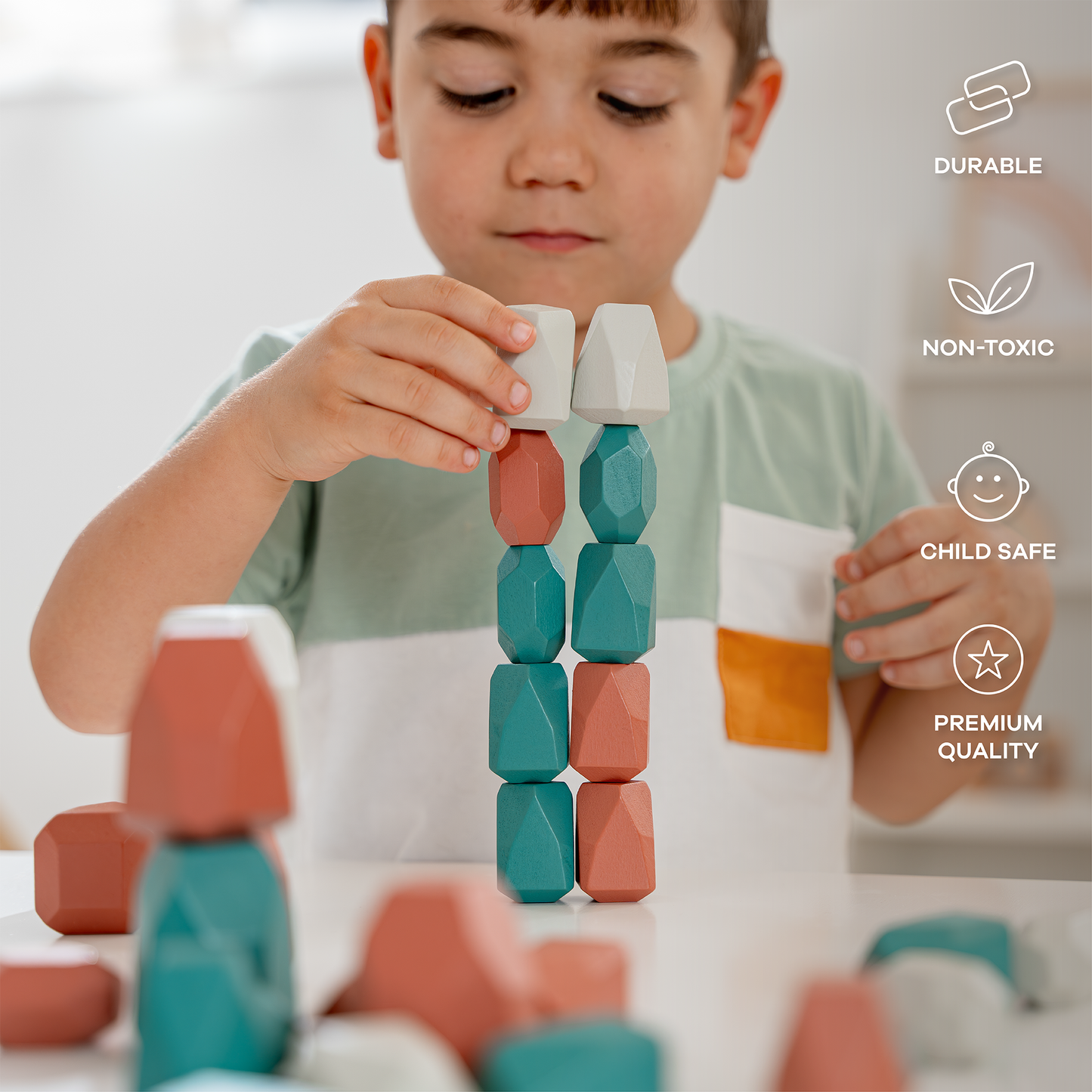Stacking Blocks for Toddlers, Dino Pack