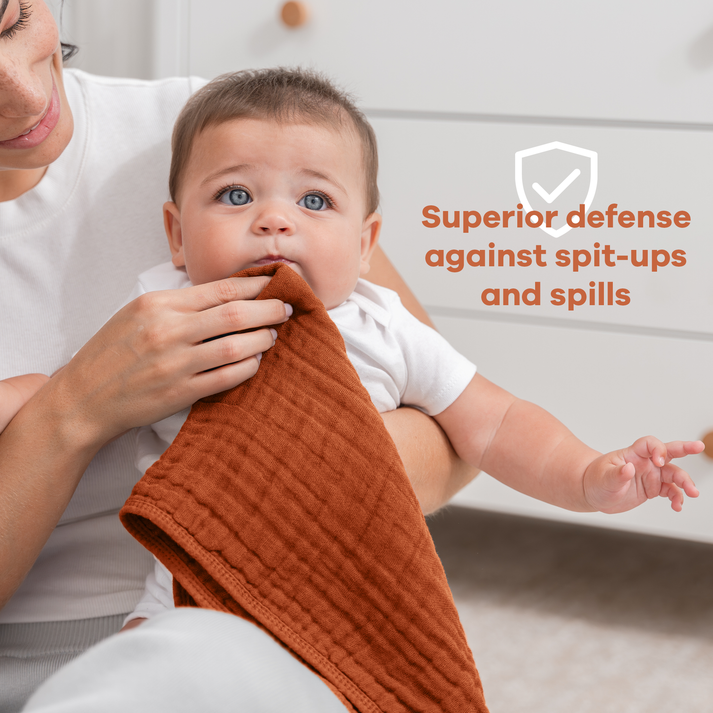 Muslin Burp Cloths - Garnet