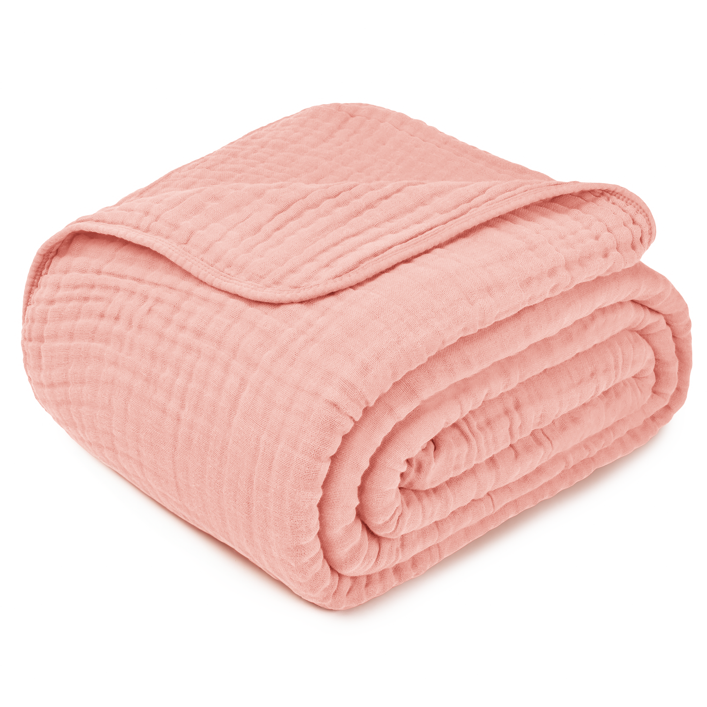 Adult Muslin Blanket in Lace Pink