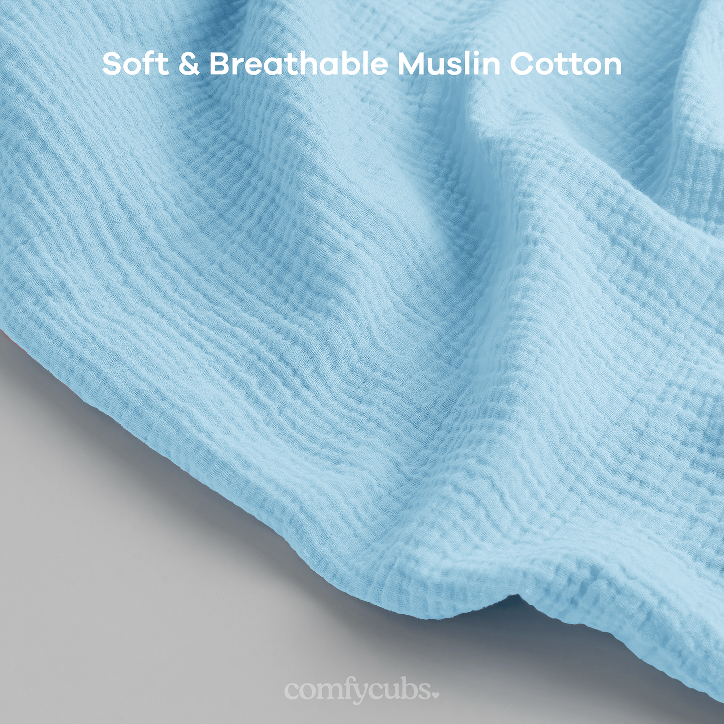 Muslin Nursing Cover - Sky Blue