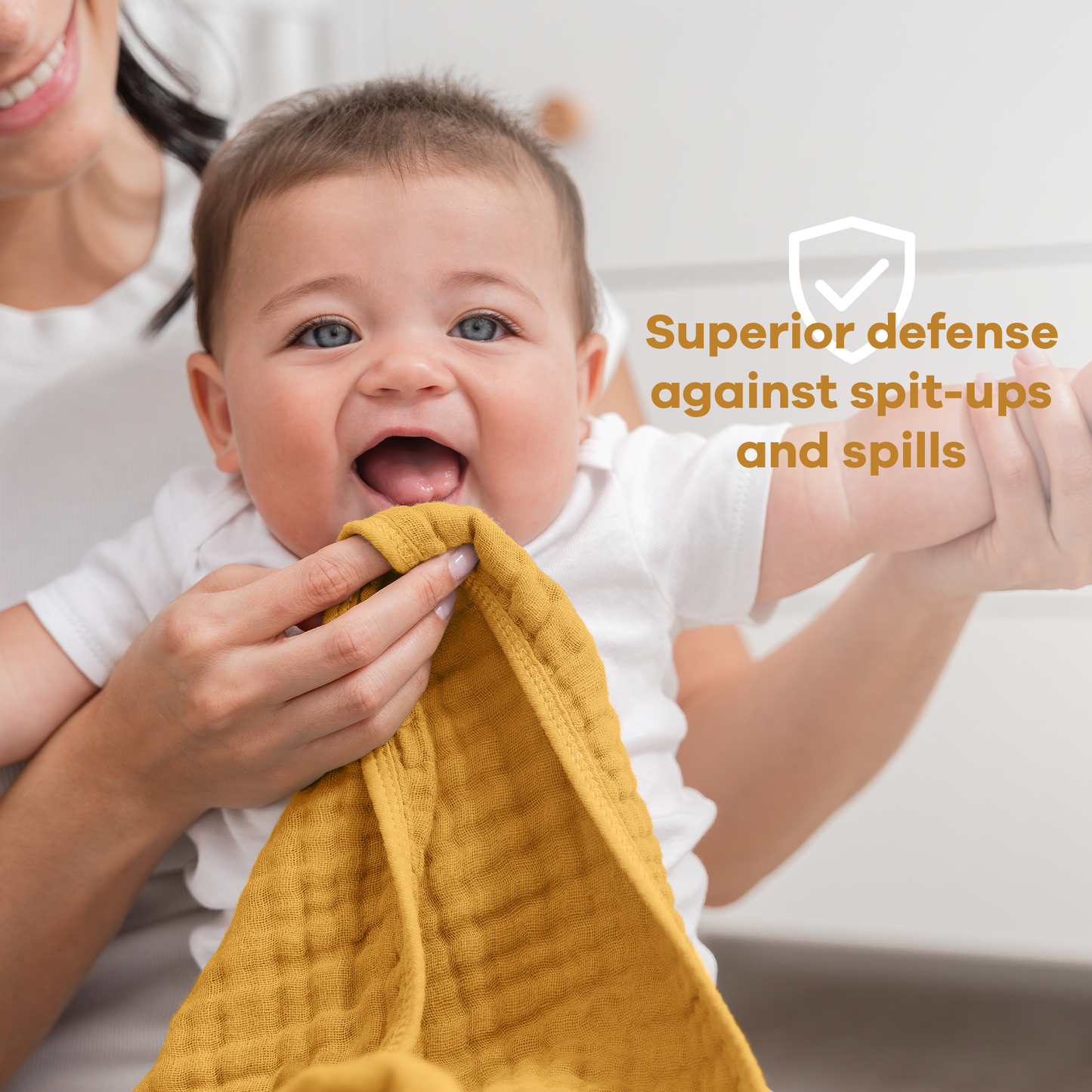 Muslin Burp Cloths - Turmeric