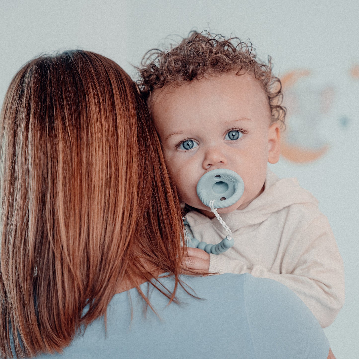Pacifier Clips, 2 Pack - Earth Green
