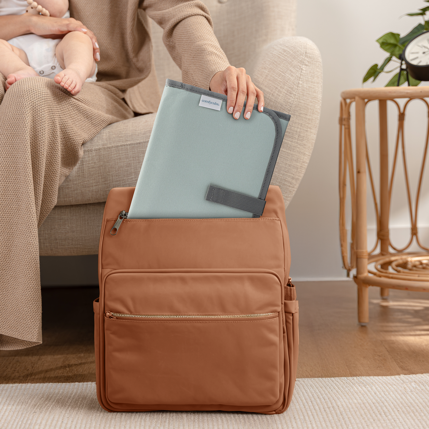 Compact Changing Pad - Earth Green