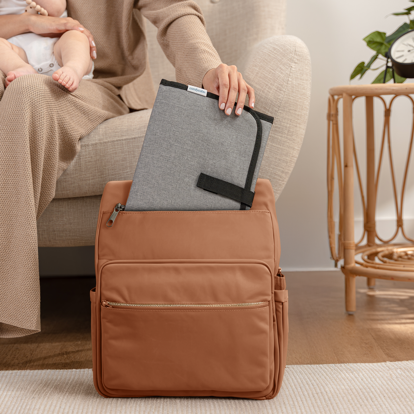 Compact Changing Pad - Solid Grey