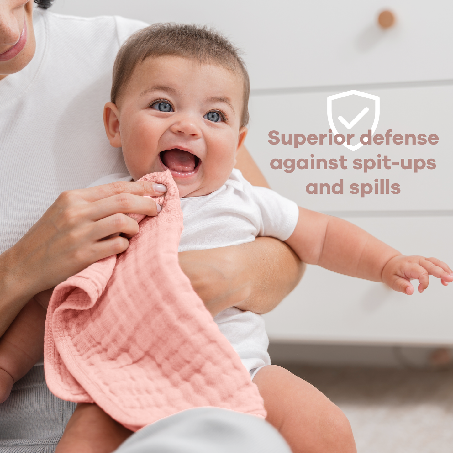 Muslin Burp Cloths - Lace