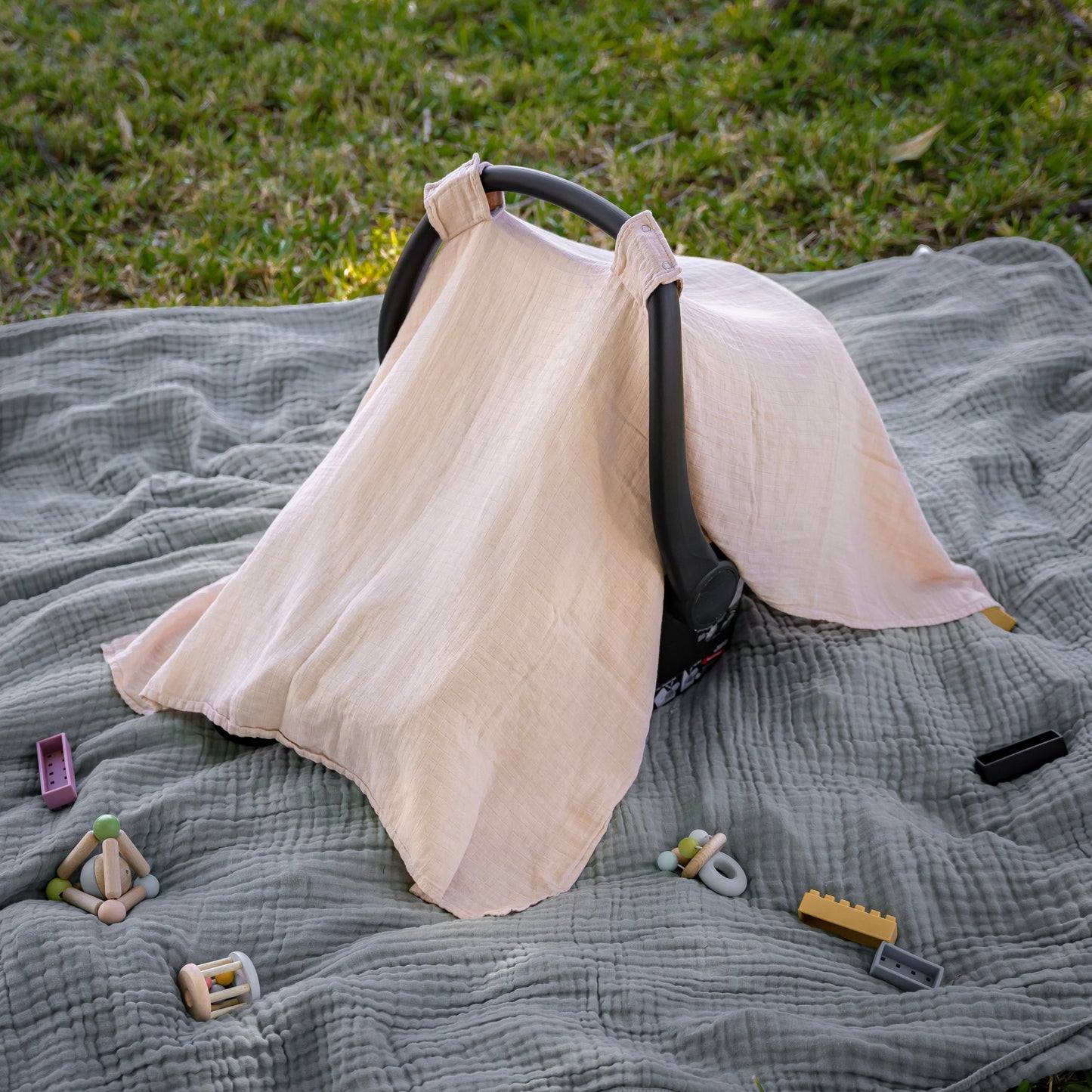 Baby Car Seat Cover -  Lace