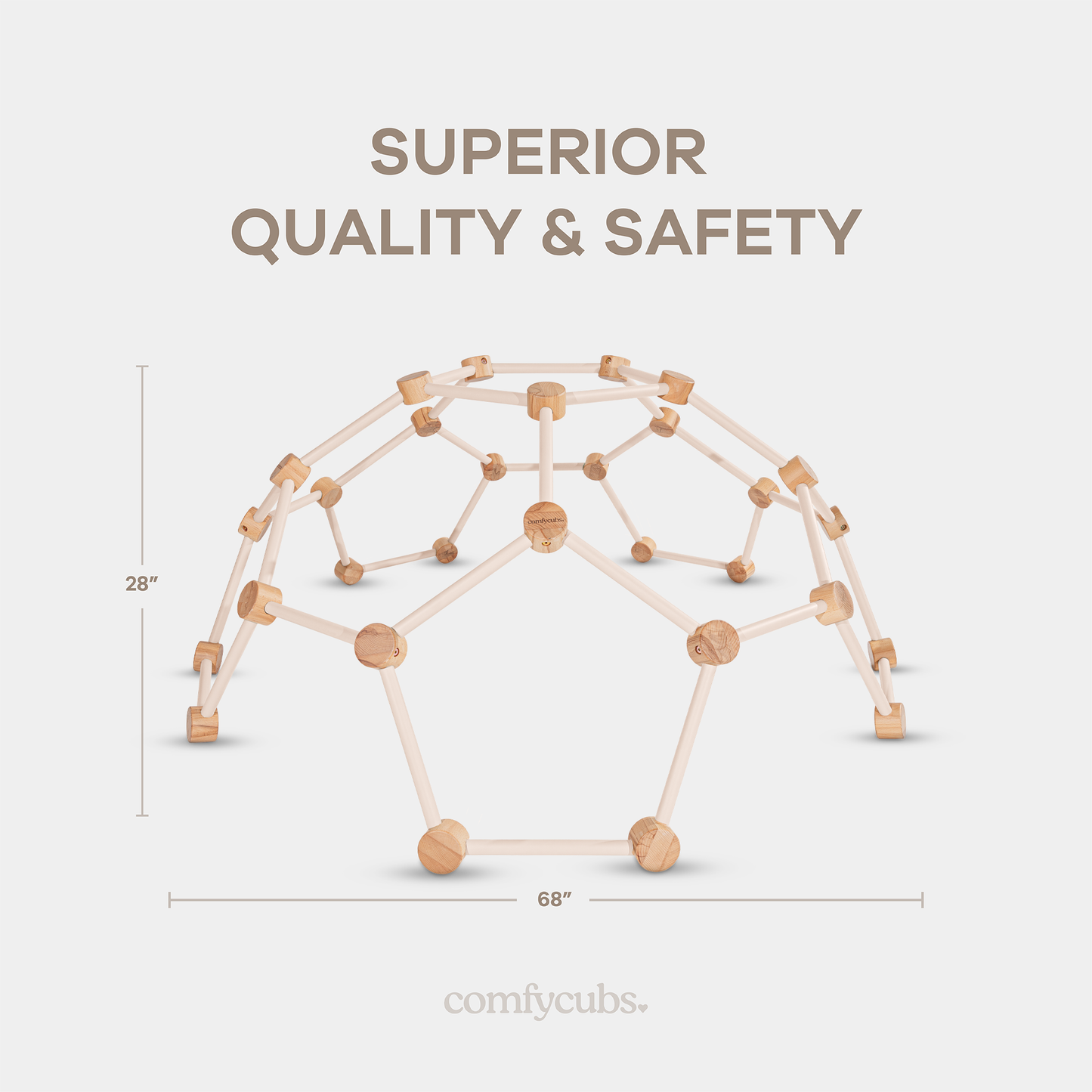 Wooden Climber for Kids (Blush)