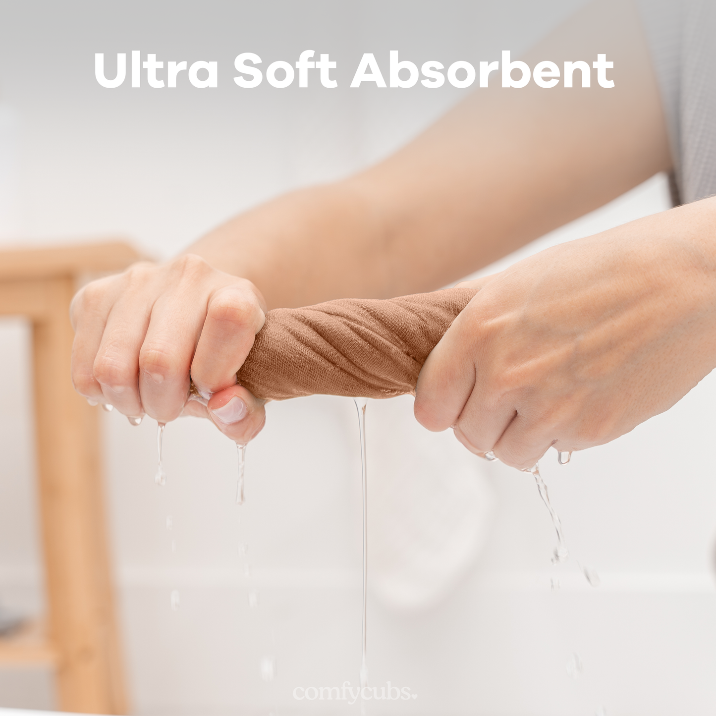 Muslin Washcloths - Caramel