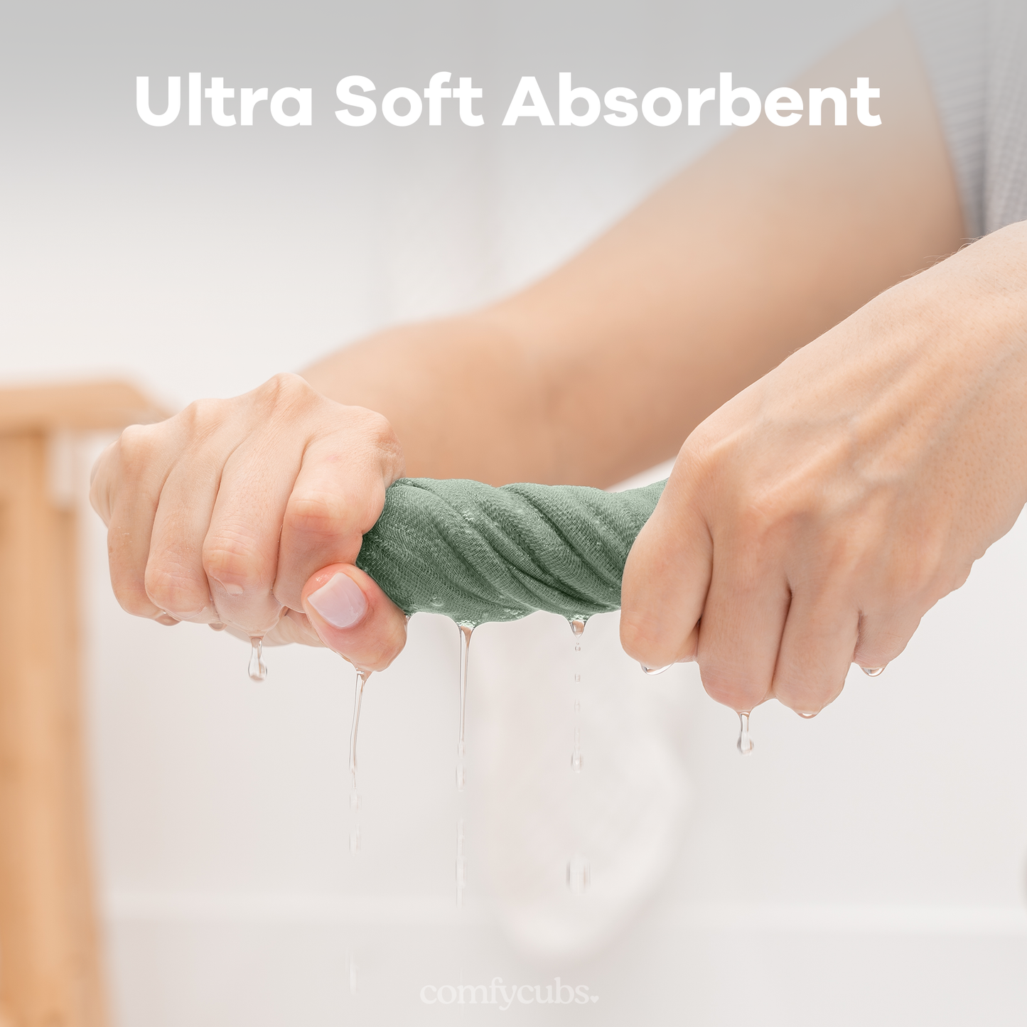 Muslin Washcloths - Fern