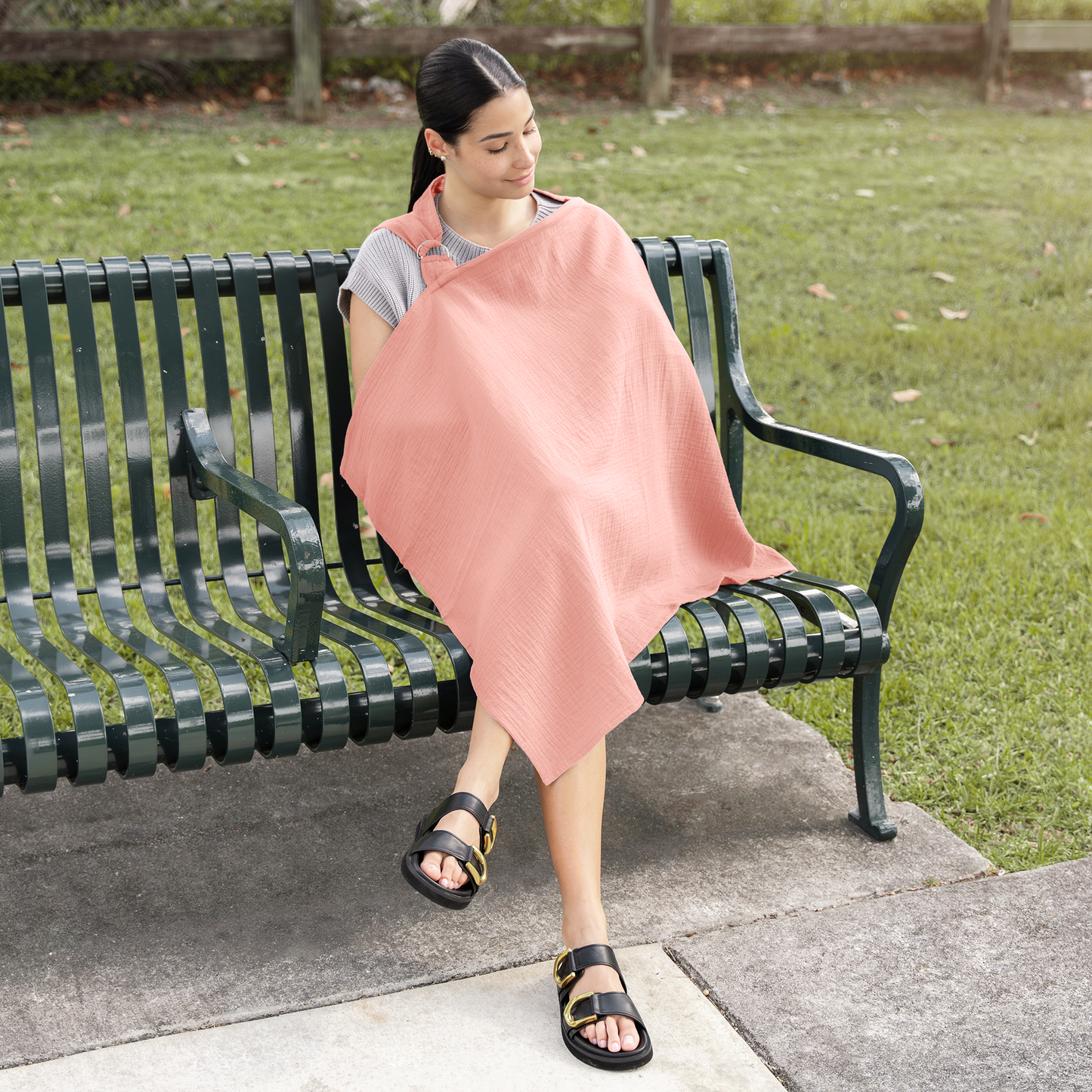 Muslin Nursing Cover - Lace