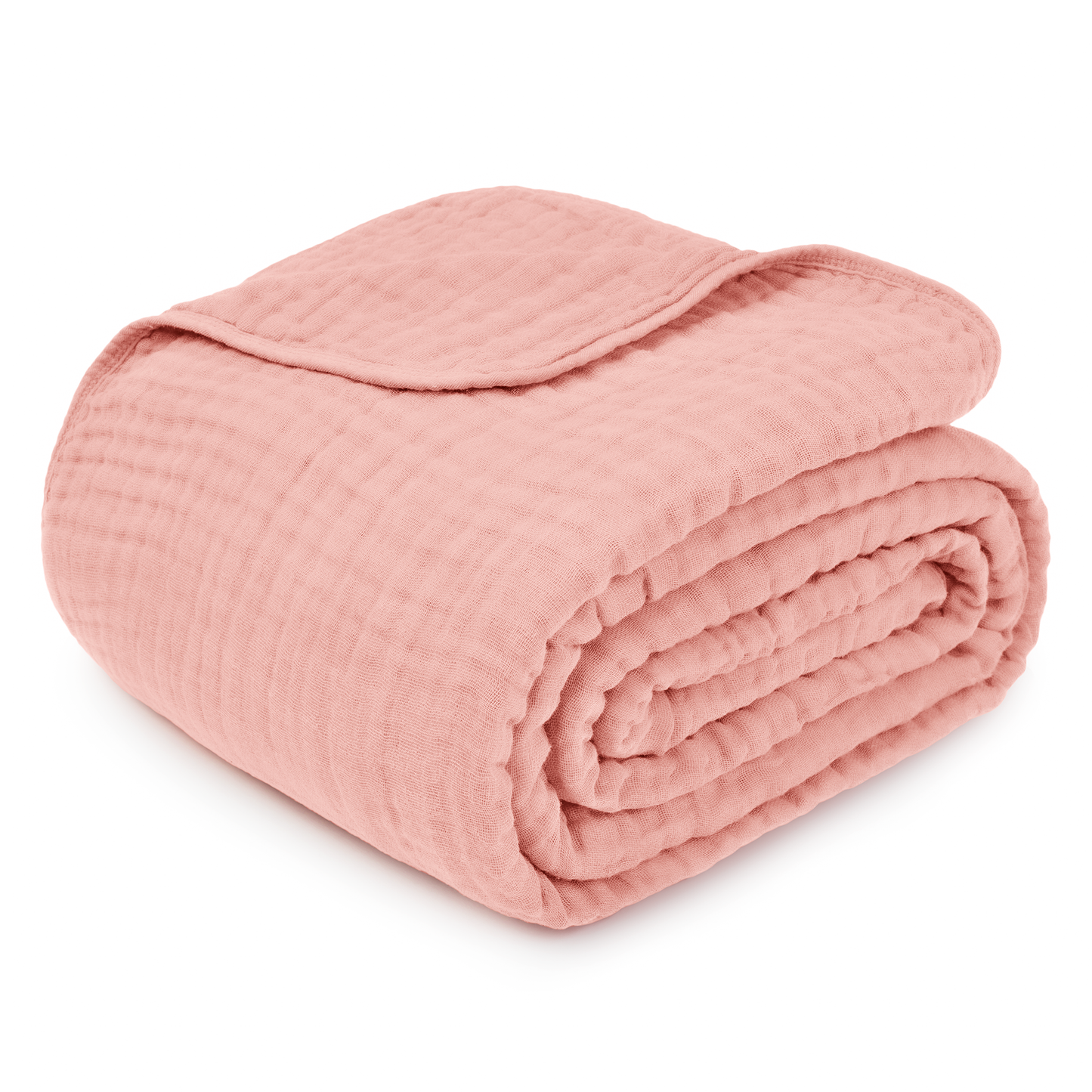 Adult Muslin Blanket in Lace Pink
