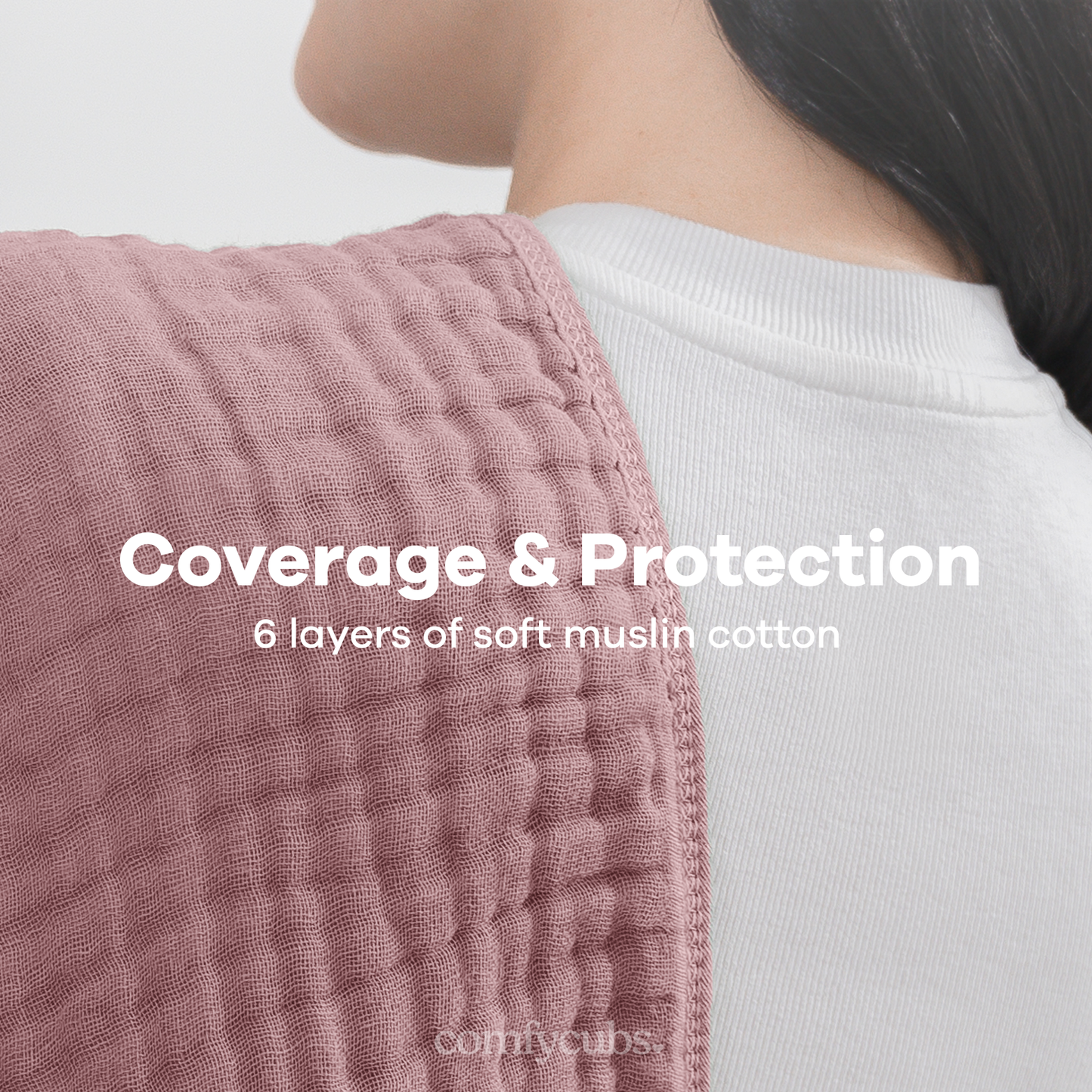 Muslin Burp Cloths - Mauve