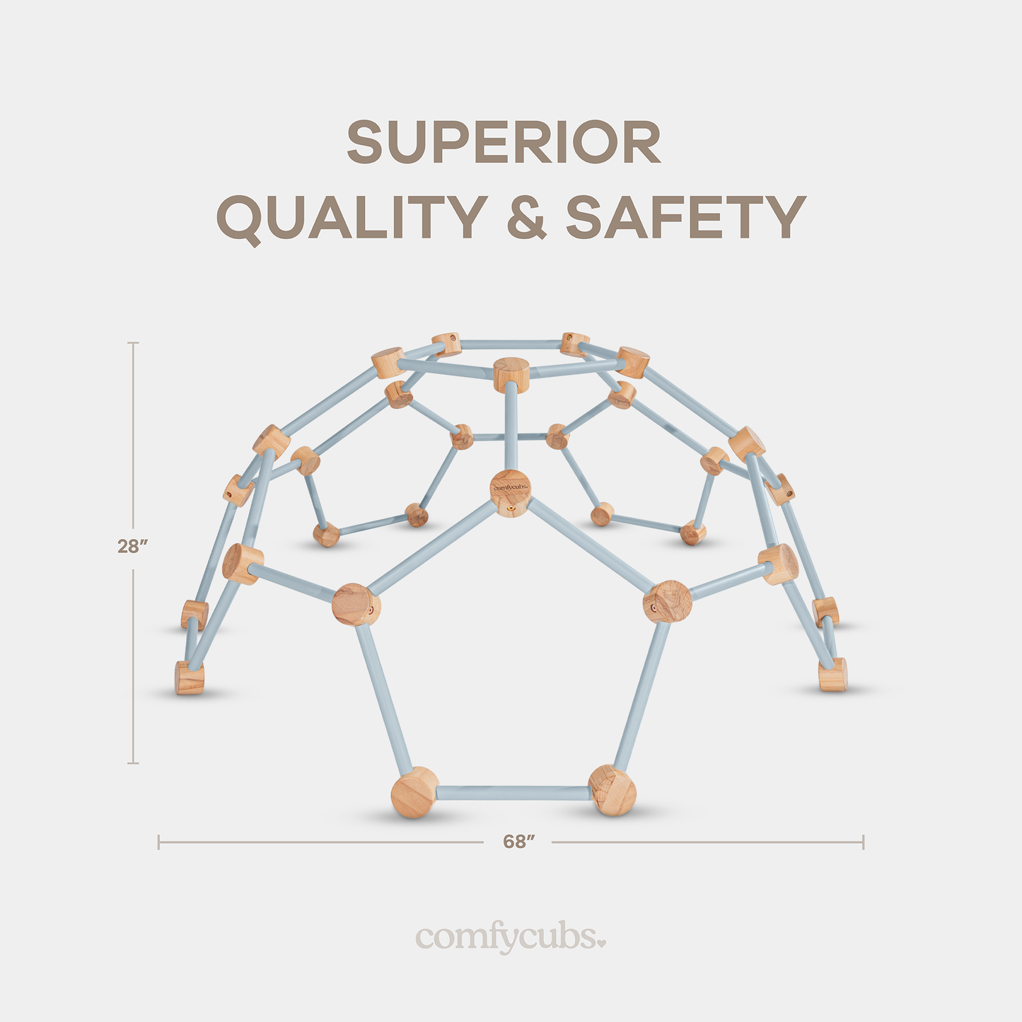 Wooden Climber for Kids (Pacific Blue)