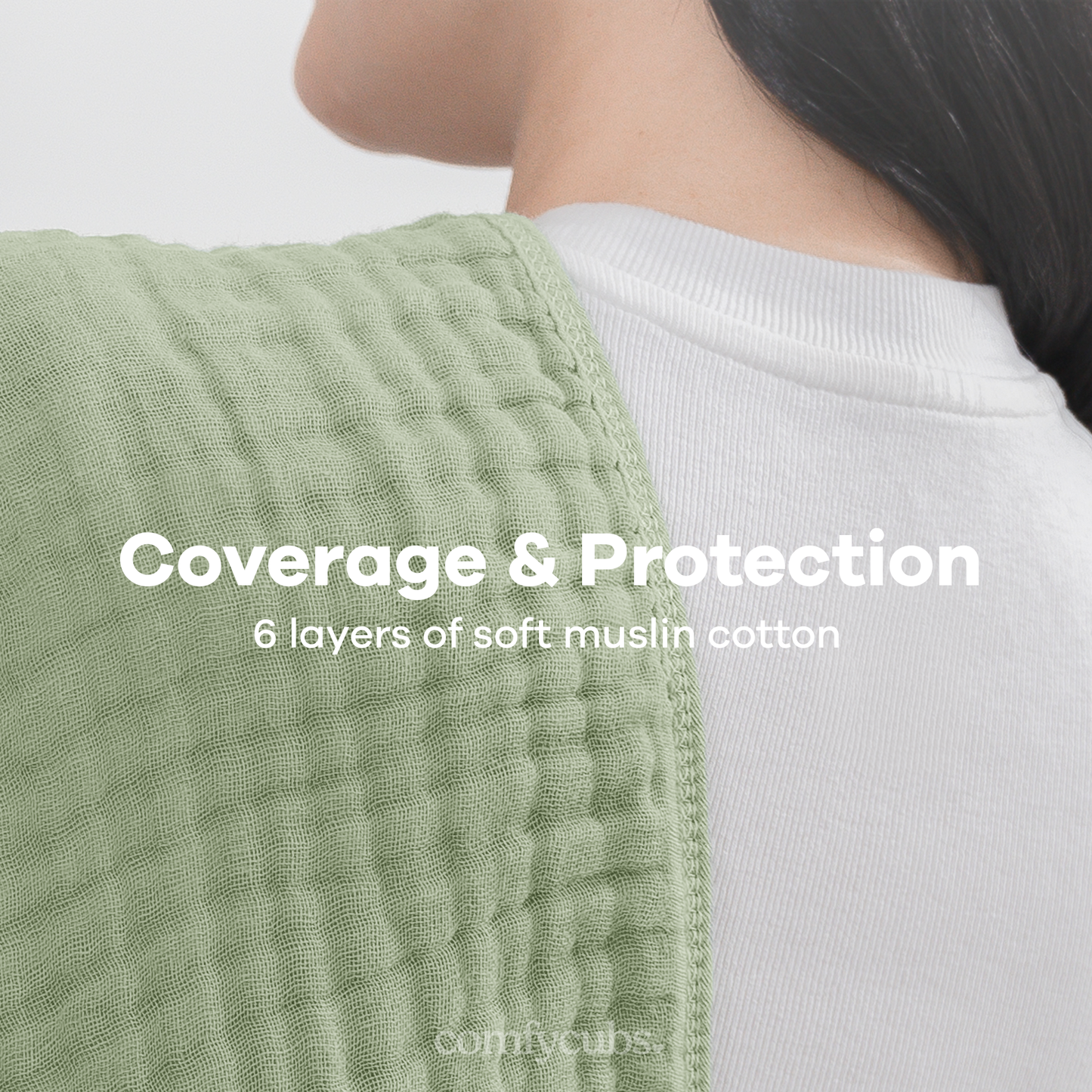 Muslin Burp Cloths - Sage