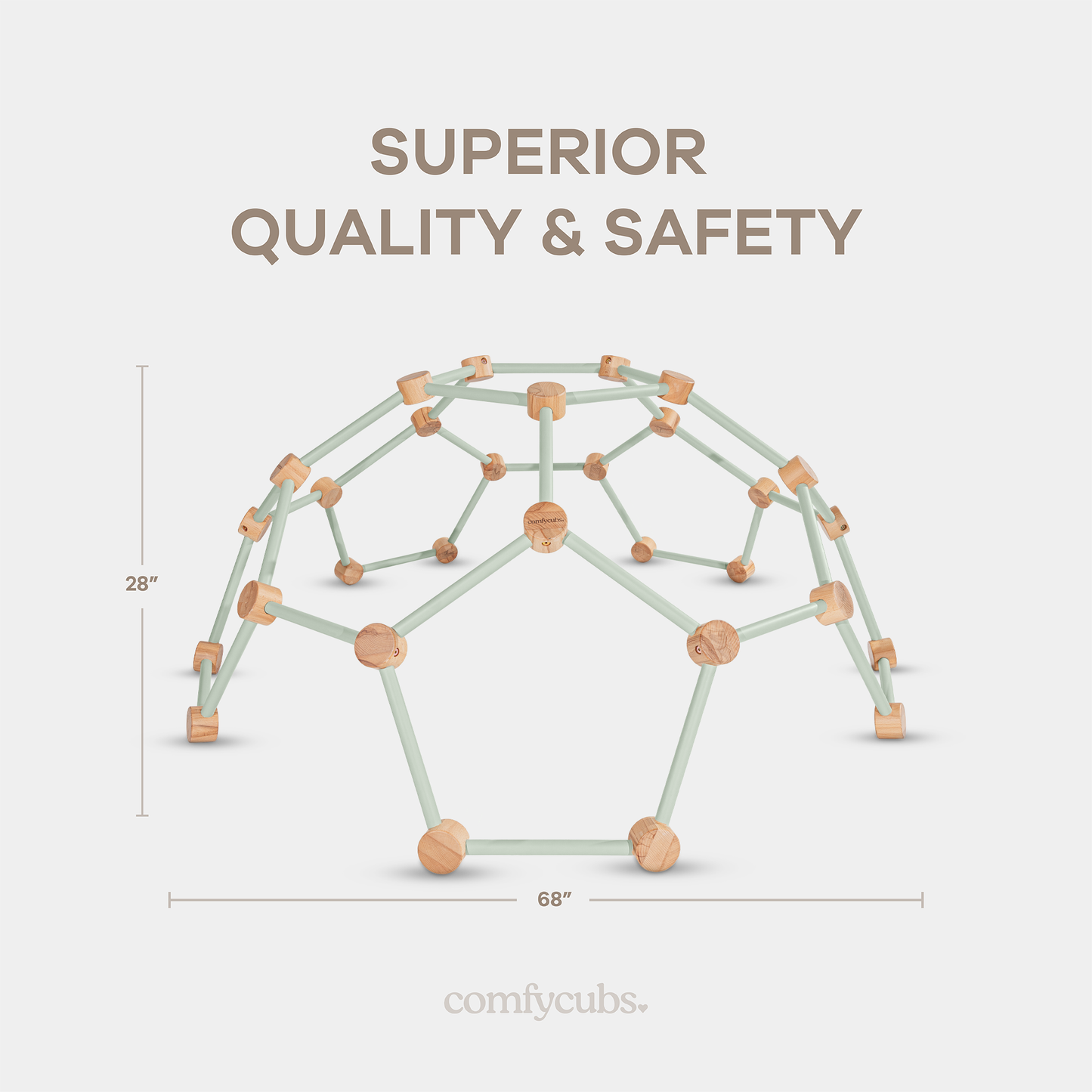 Wooden Climber for Kids (Sage)