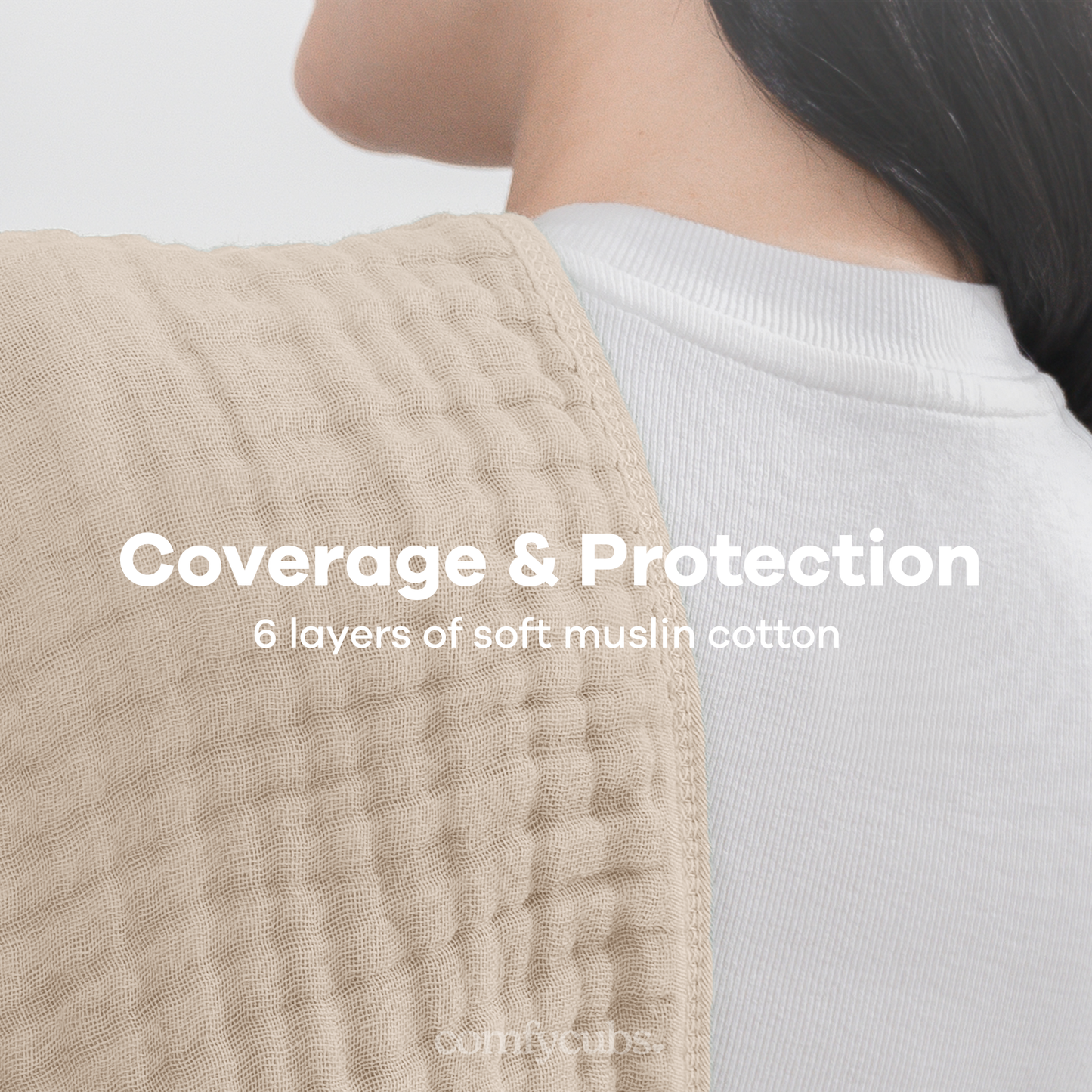 Muslin Burp Cloths - Sand