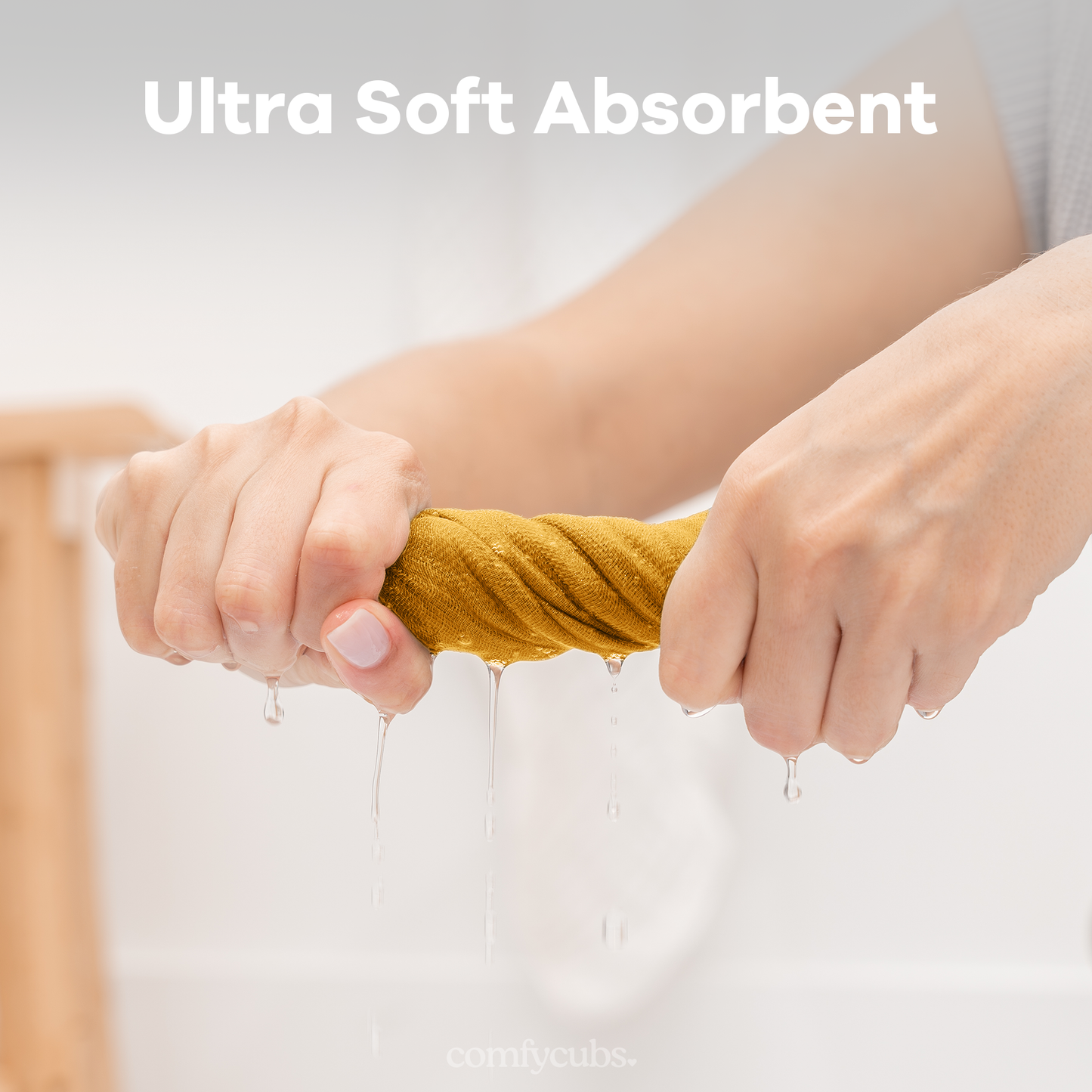 Muslin Washcloths - Turmeric