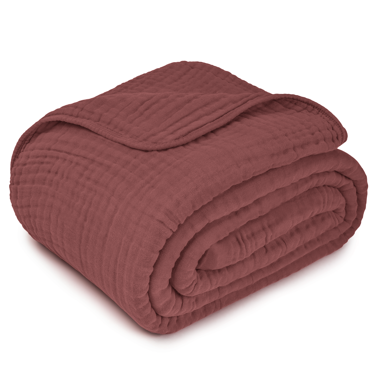 Adult Muslin Blanket in Wine