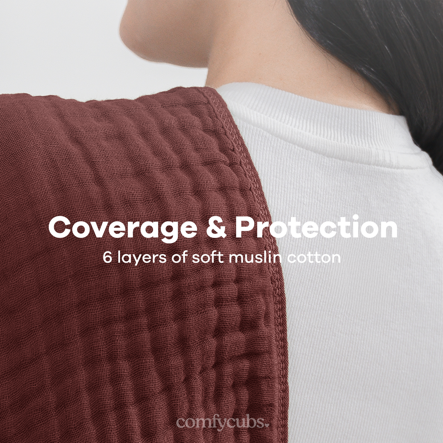 Muslin Burp Cloths  - Wine