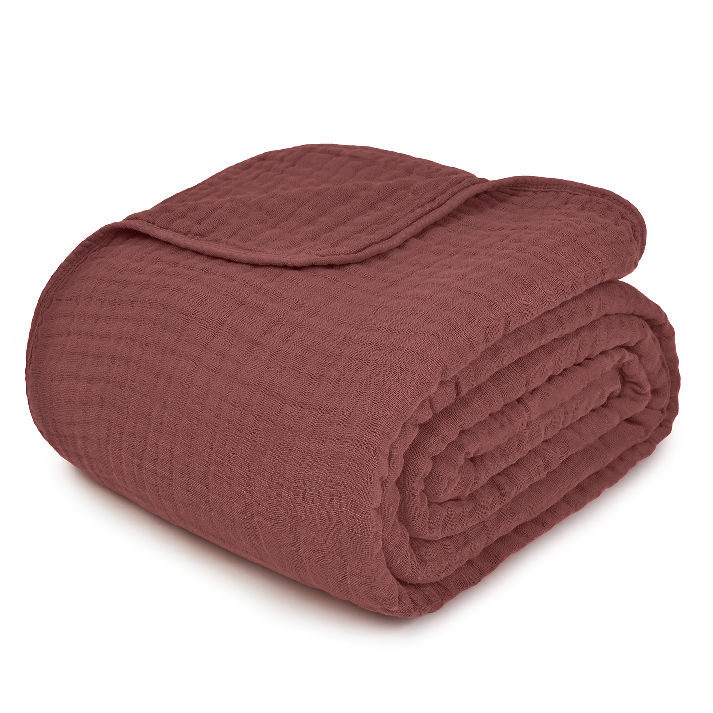 Adult Muslin Blanket in Wine