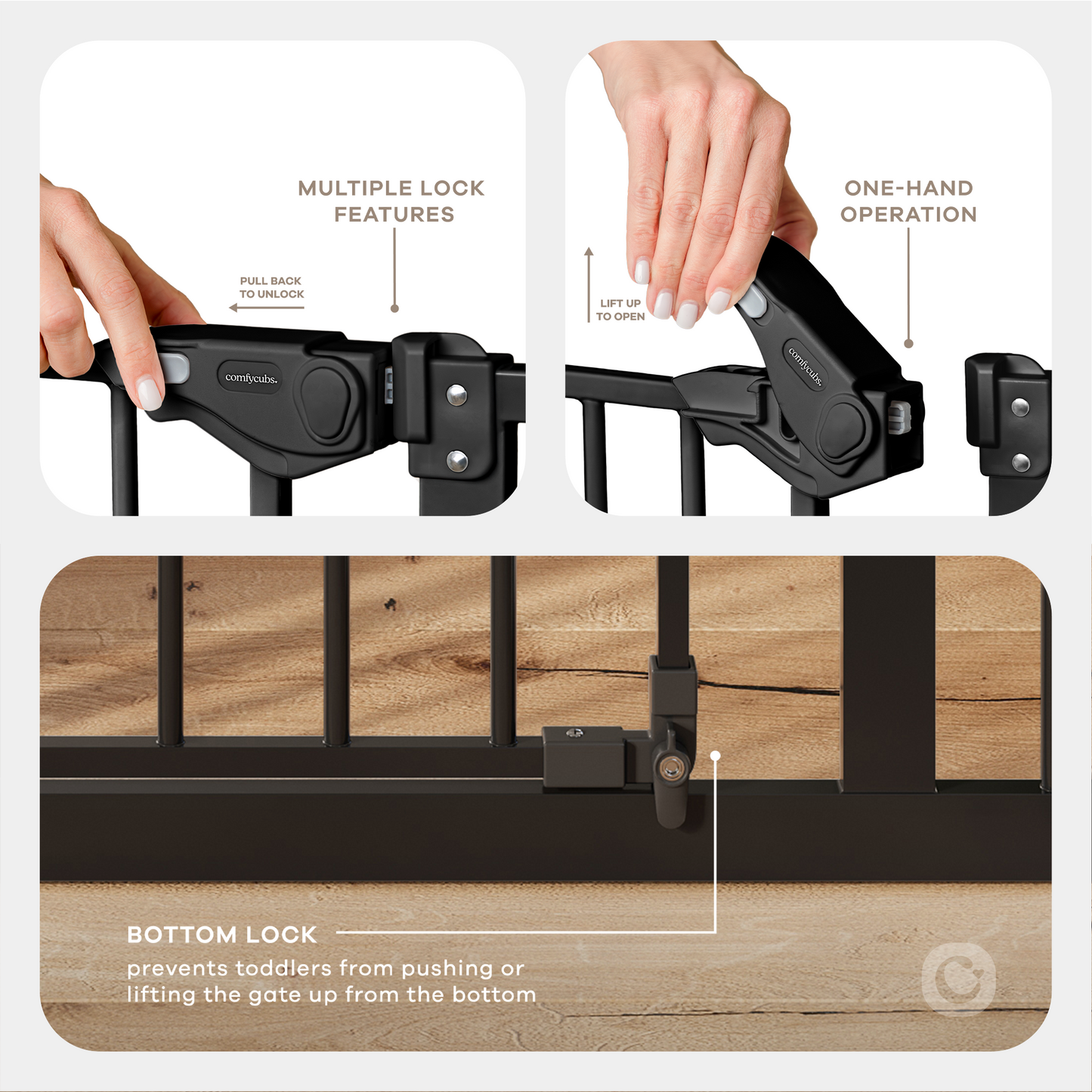 Baby Safety Gate - Black