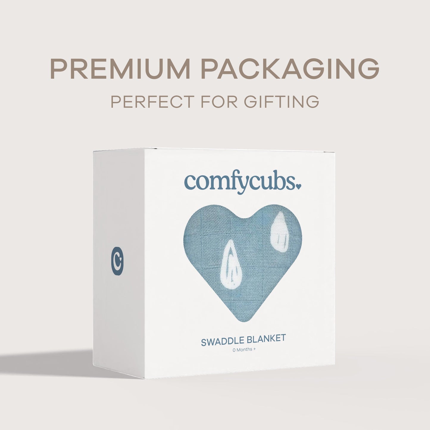 Muslin Swaddle Blanket, 1 Pack - Blue Raindrops