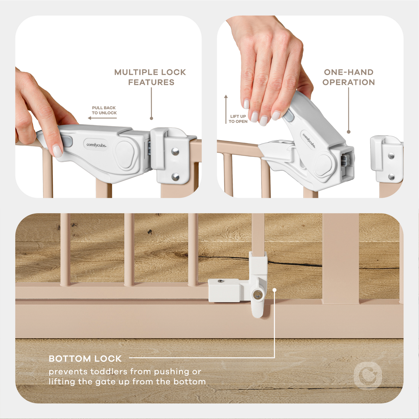 Baby Safety Gate - Blush