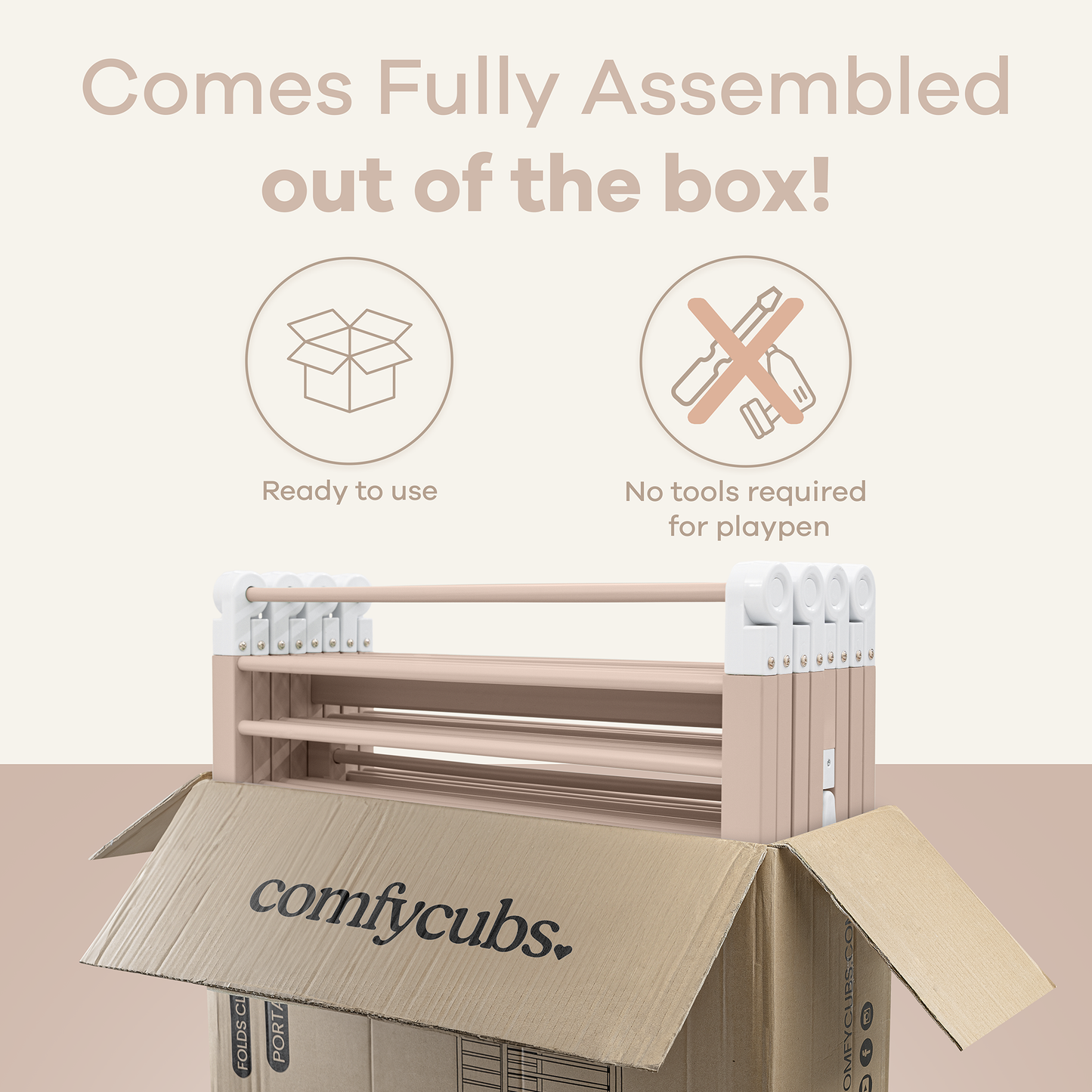 Playpen for Toddler and Babies in Blush