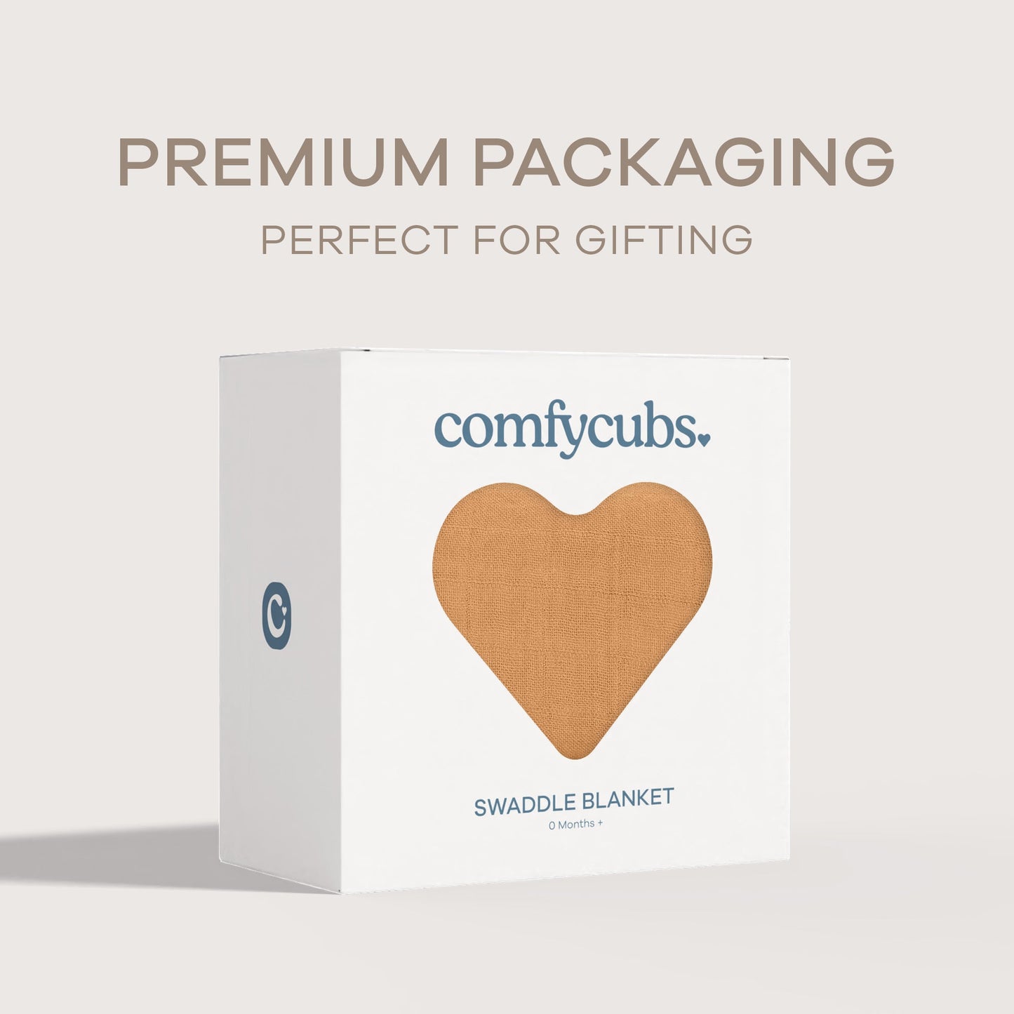 Muslin Swaddle Blanket, 1 Pack - Caramel