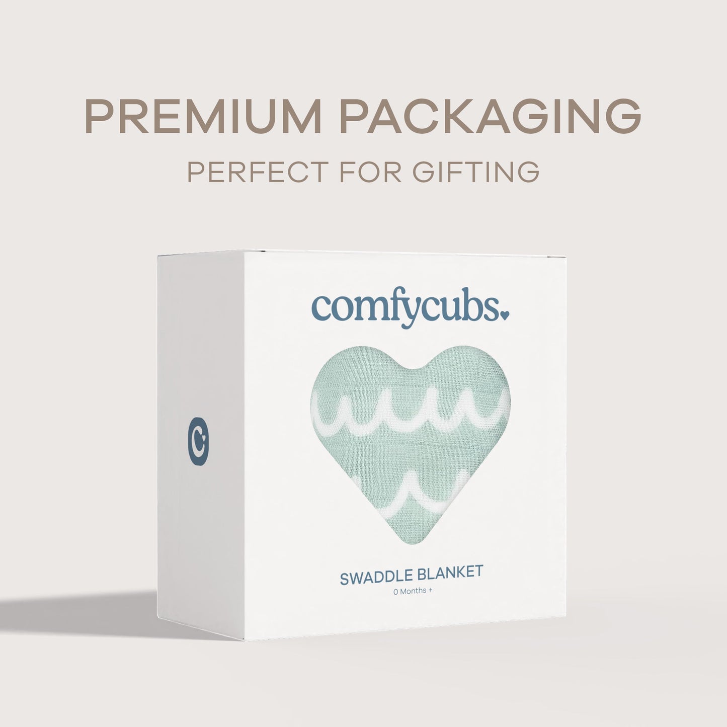 Muslin Swaddle Blanket, 1 Pack - Green Doodle