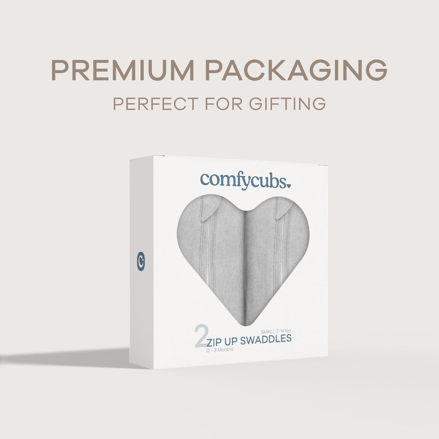 Easy Zipper Swaddle Blankets - Grey