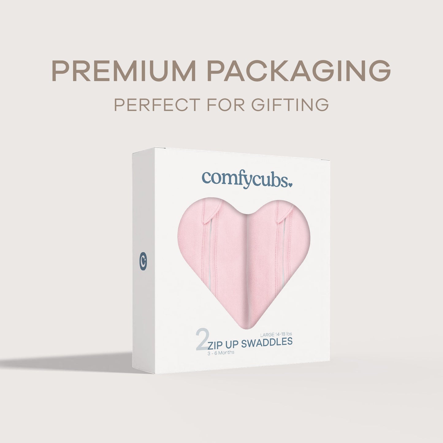 Easy Zipper Swaddle Blankets - Pink