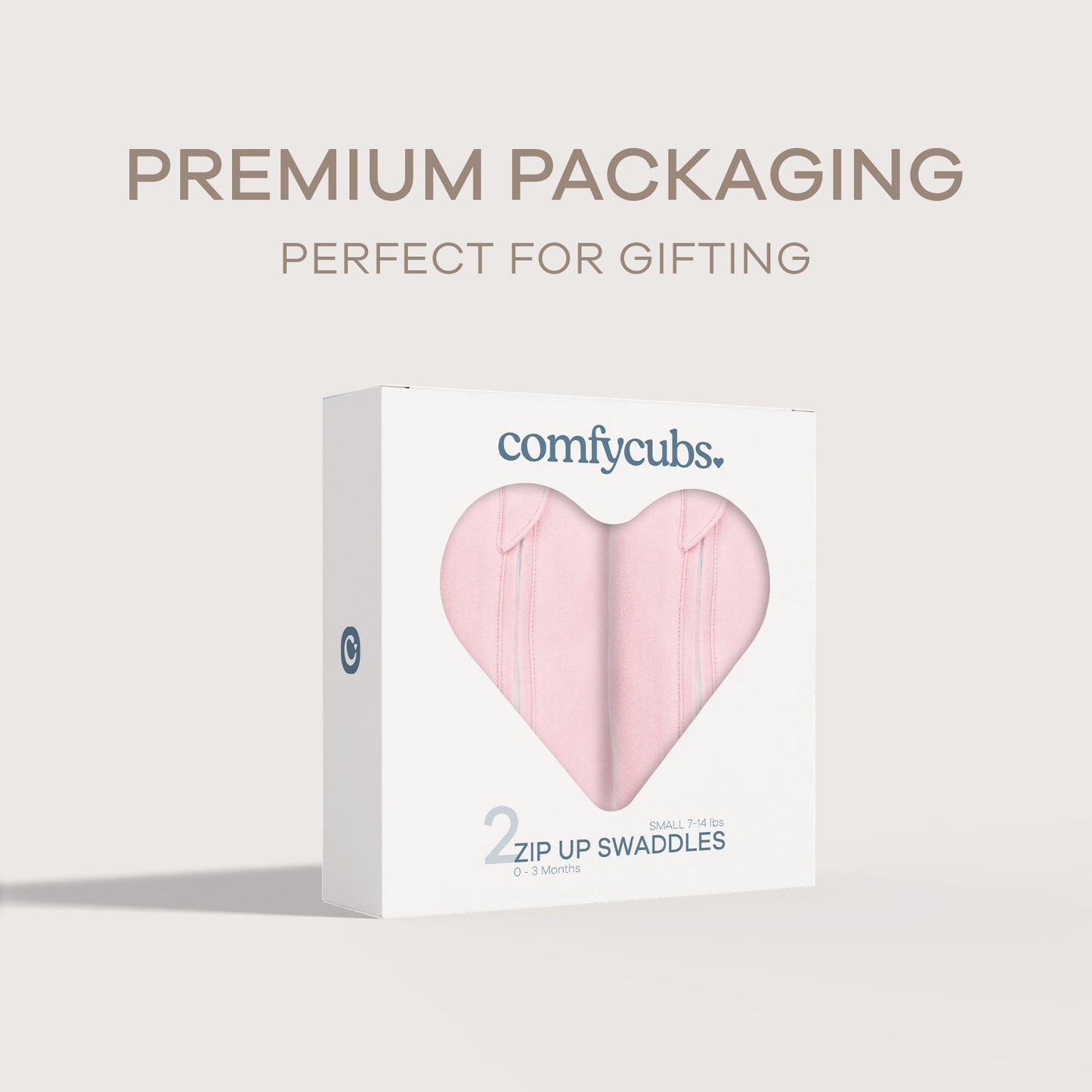 Easy Zipper Swaddle Blankets - Pink