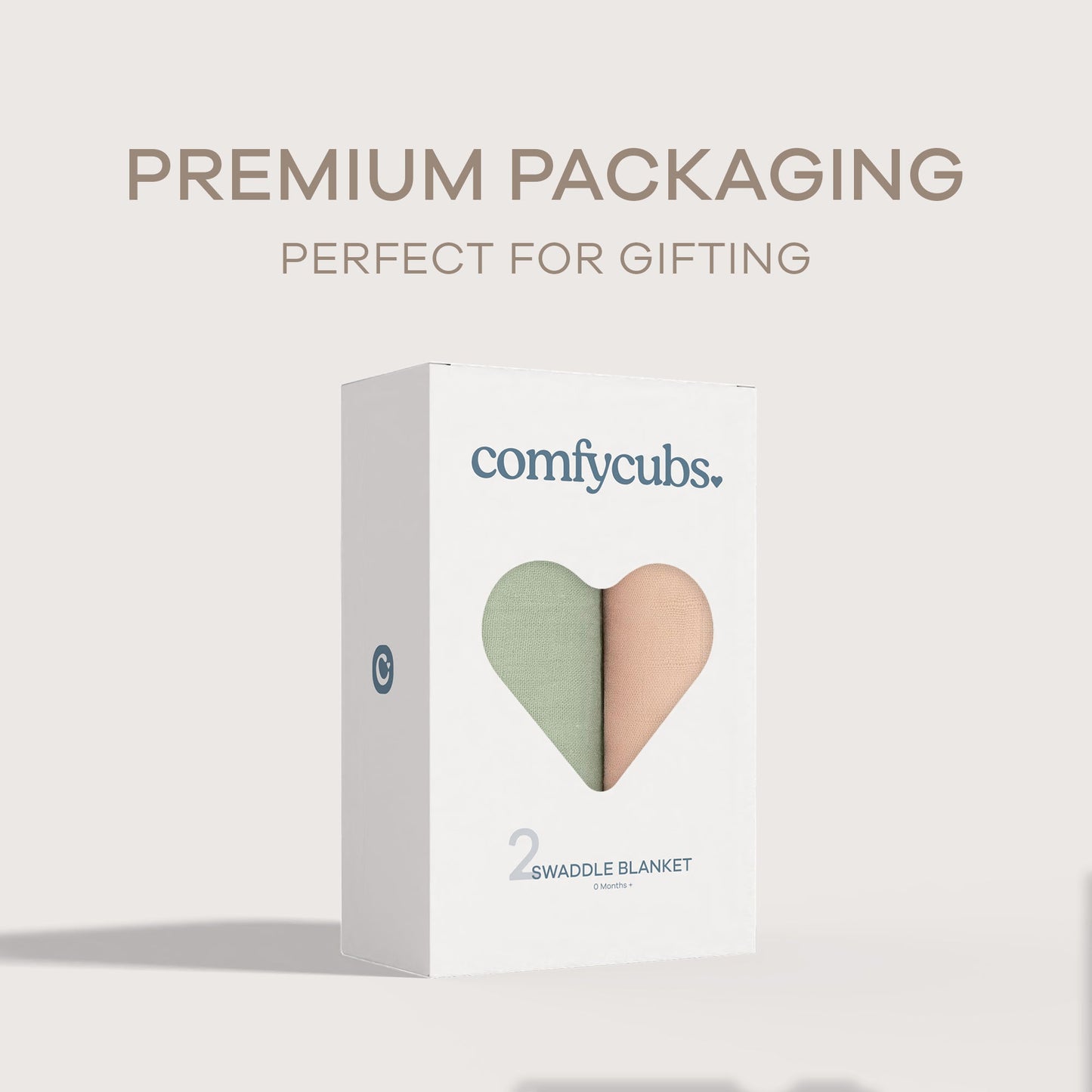 Muslin Swaddle Blanket, 2 Pack - Sage & Blush