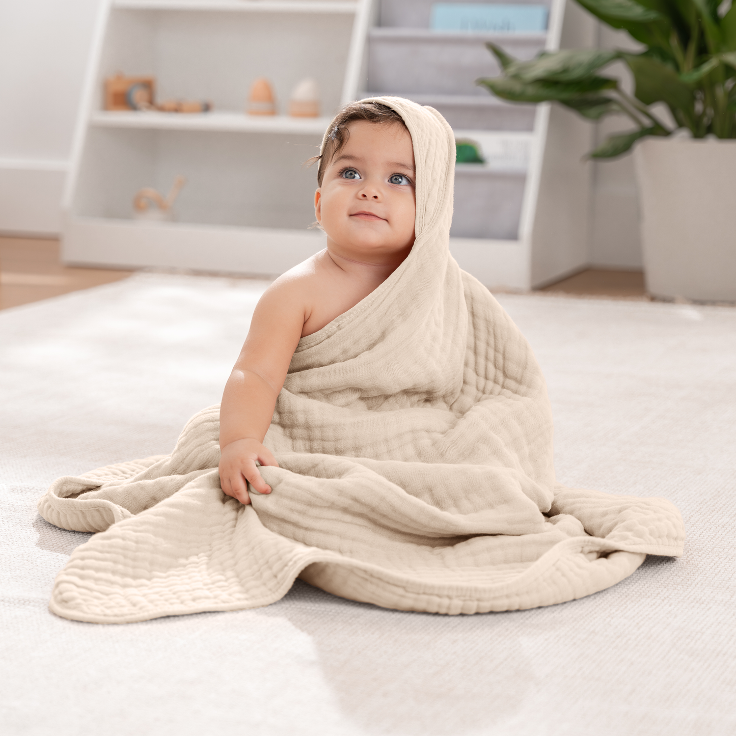 Baby Hooded Towels - Cedar & Sand