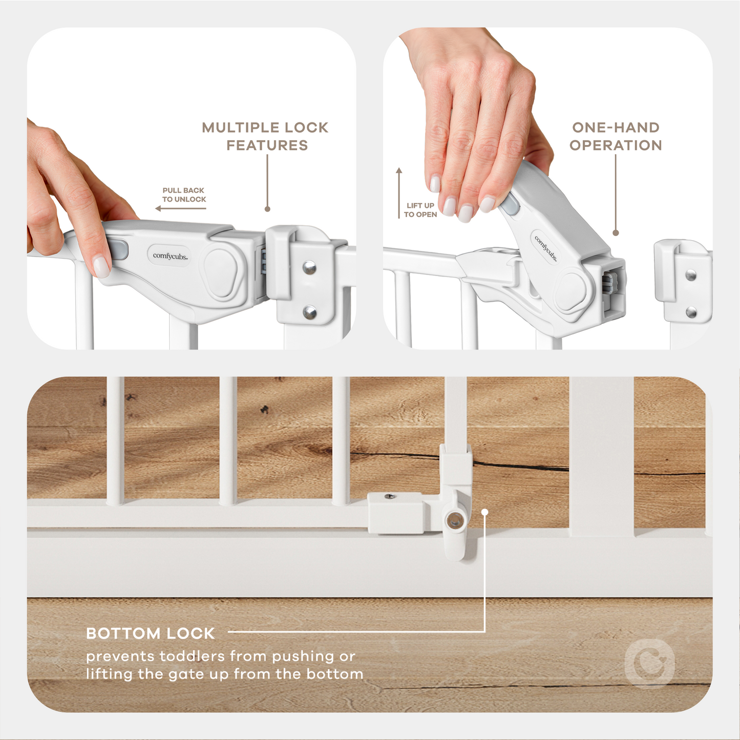 Baby Safety Gate - White