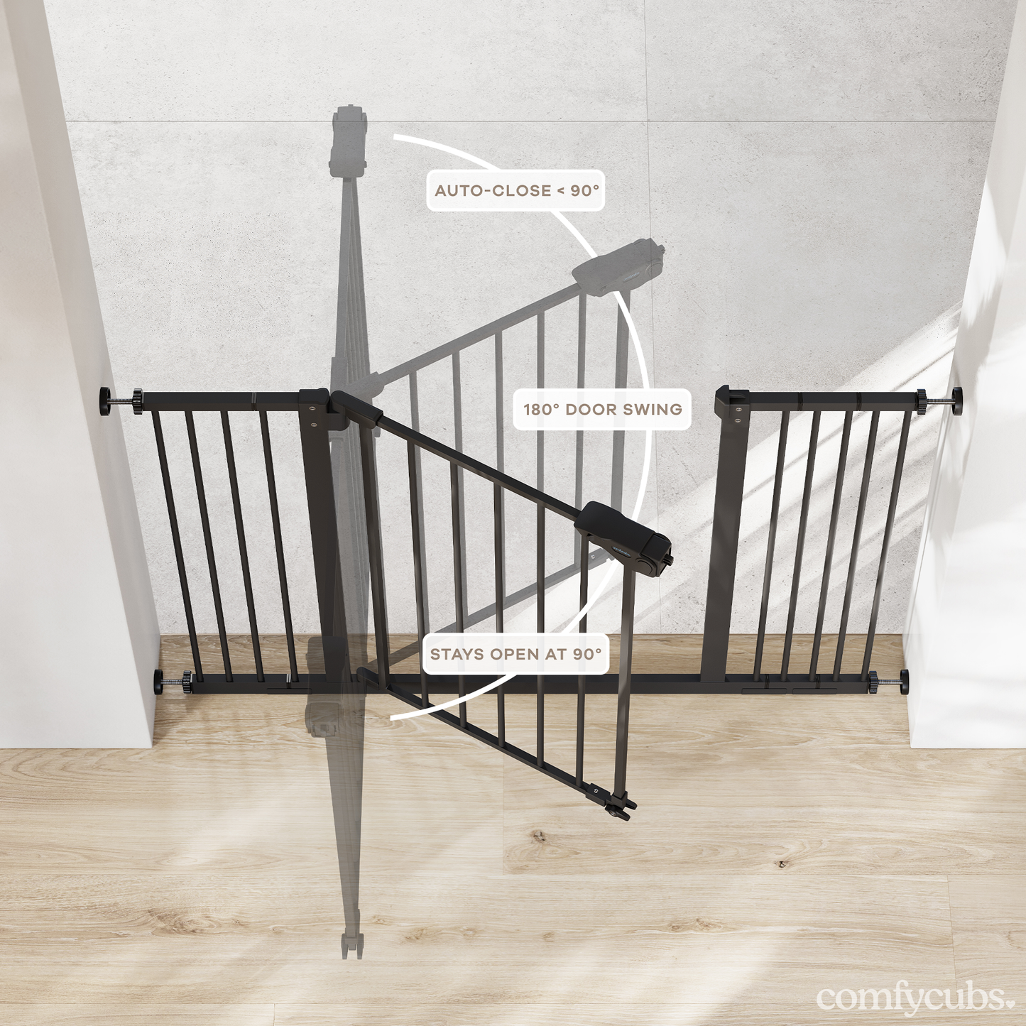 Baby Safety Gate - Black