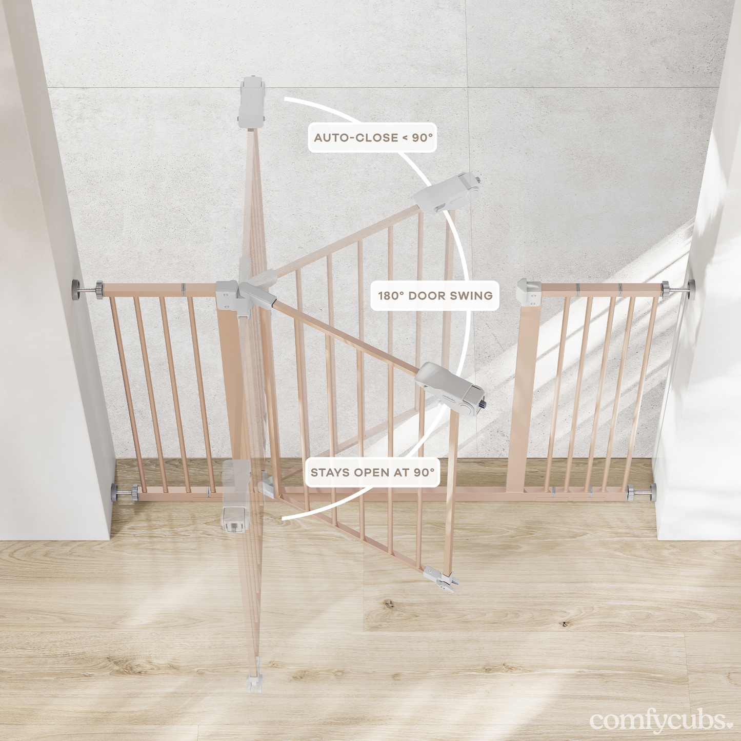 Baby Safety Gate - Blush
