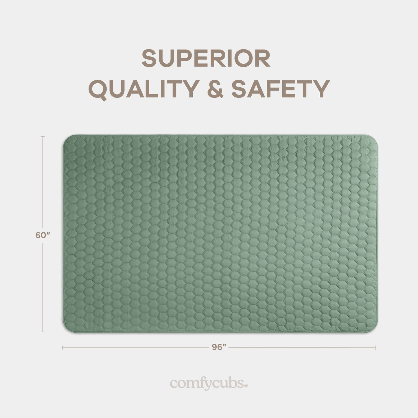 Play Mat with Non-Slip Bottom - Fern