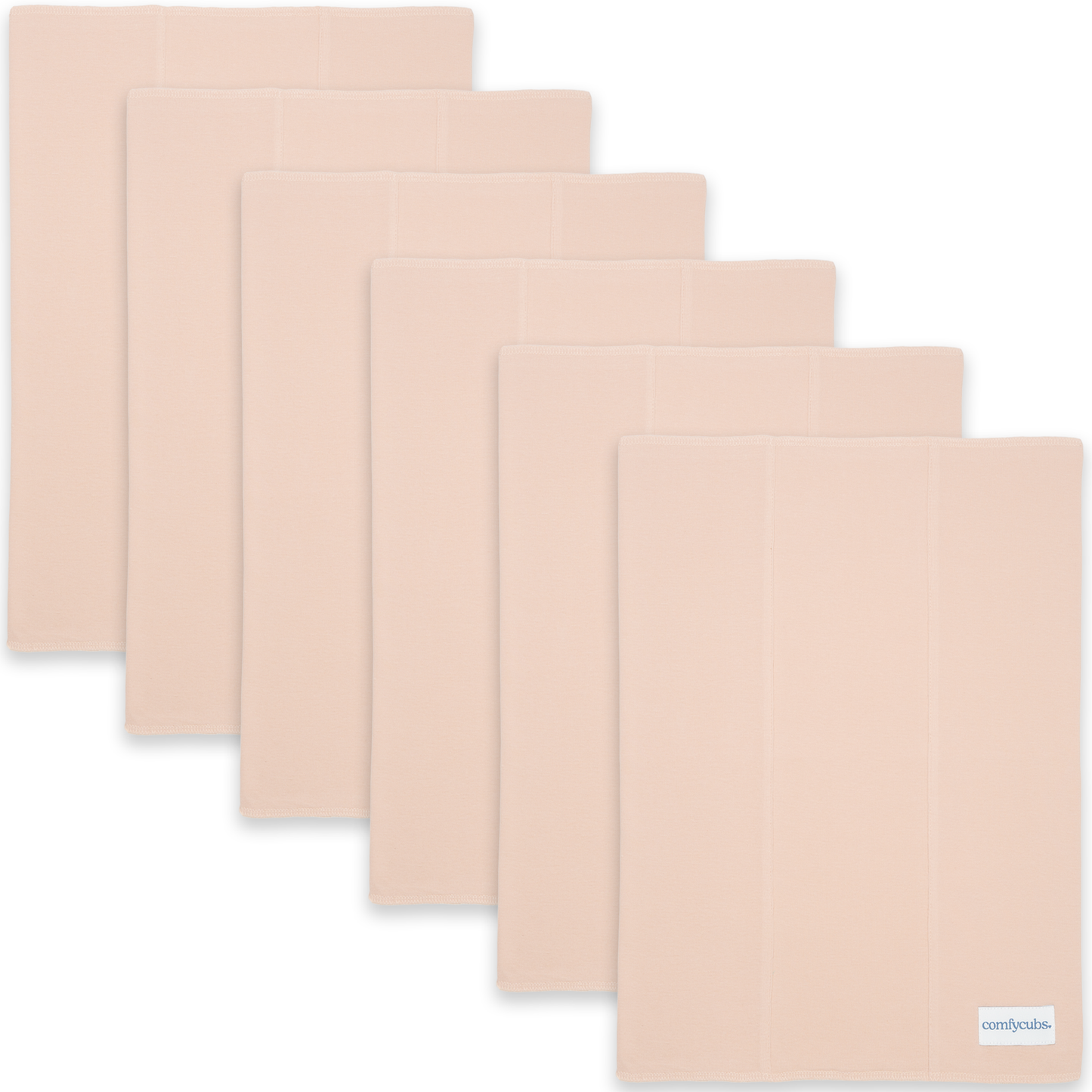 Cotton Burp Cloths  - Blush