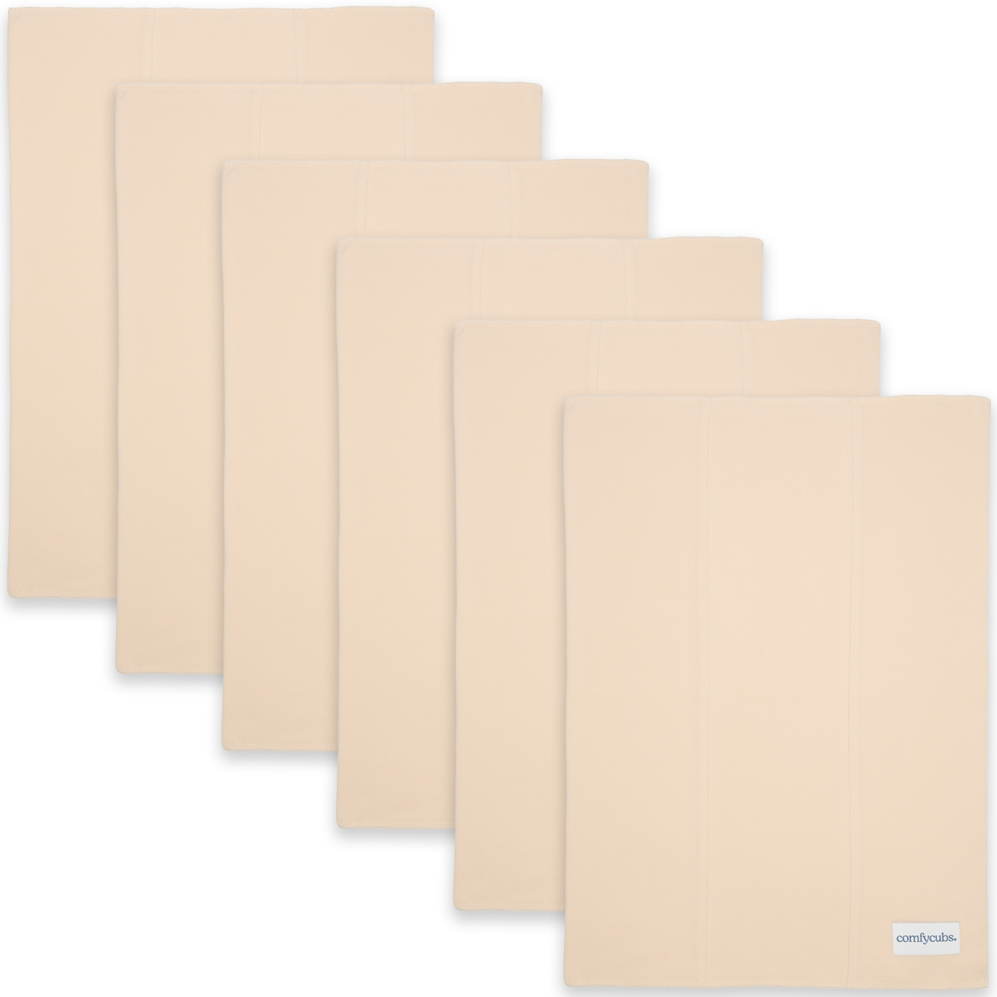 Cotton Burp Cloths - Cream