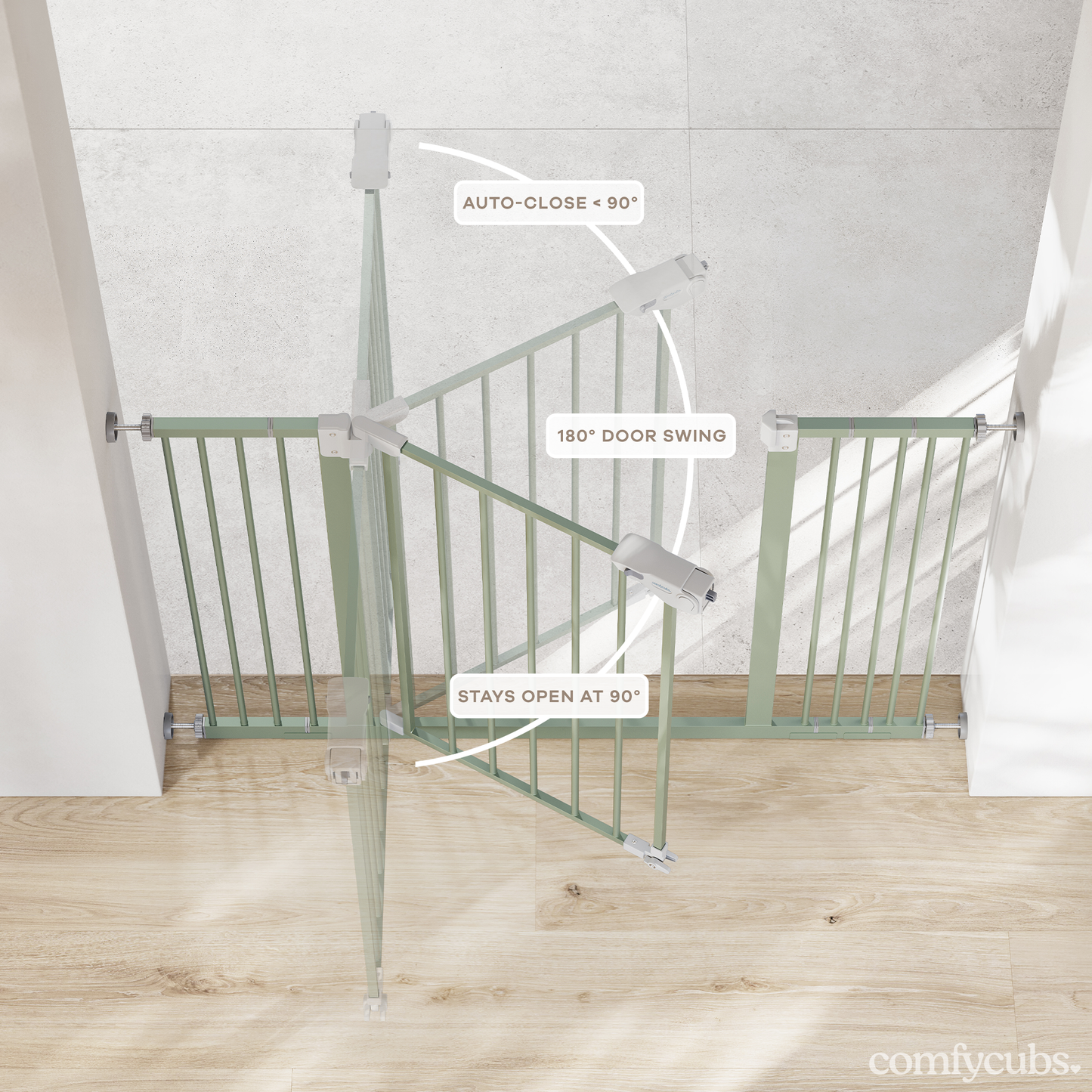 Baby Safety Gate - Sage